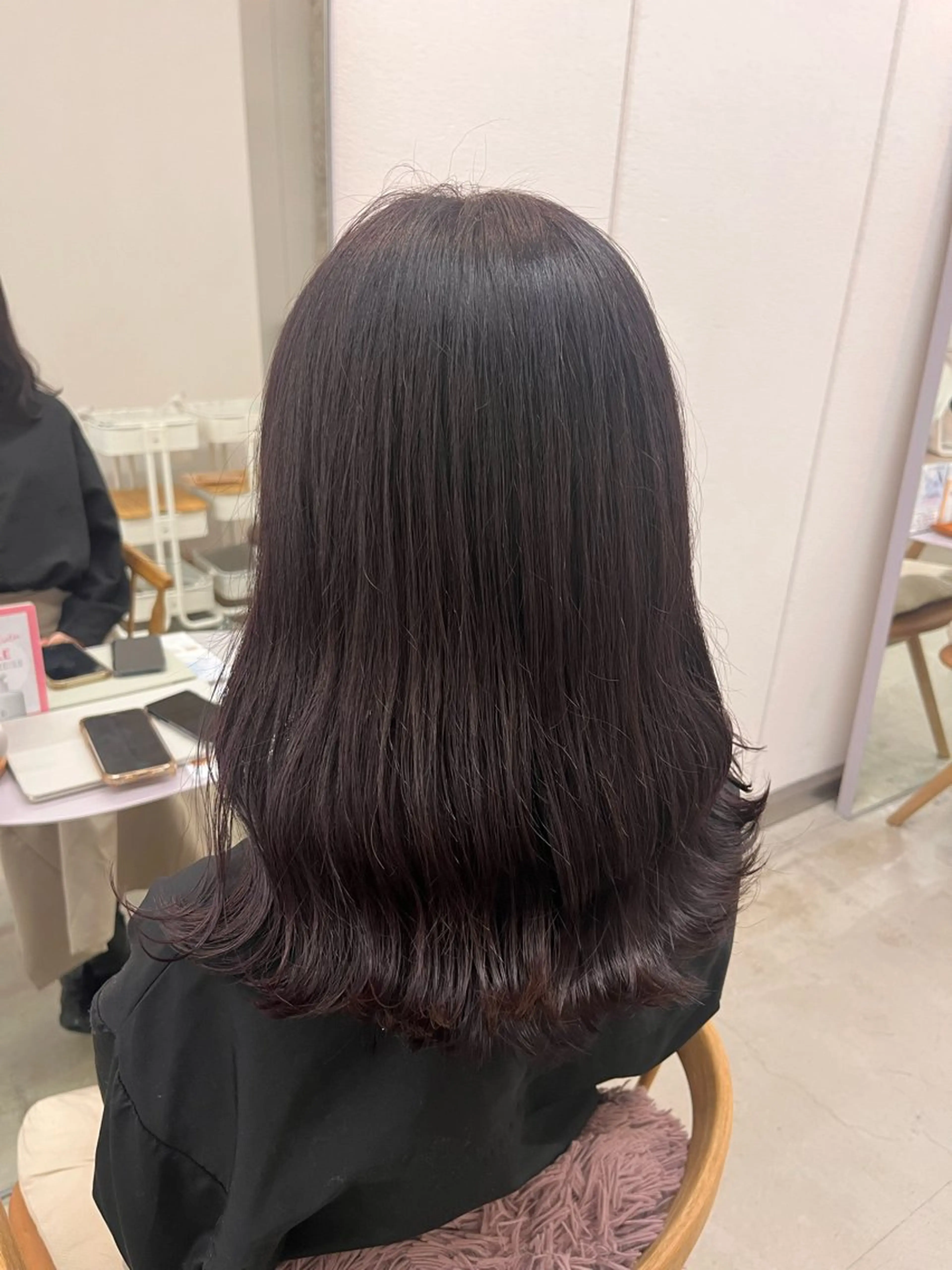 ミディアム カラー ラベンダーカラー 暖色カラー／ ヘアセット🌛櫻井舞のヘアスタイル