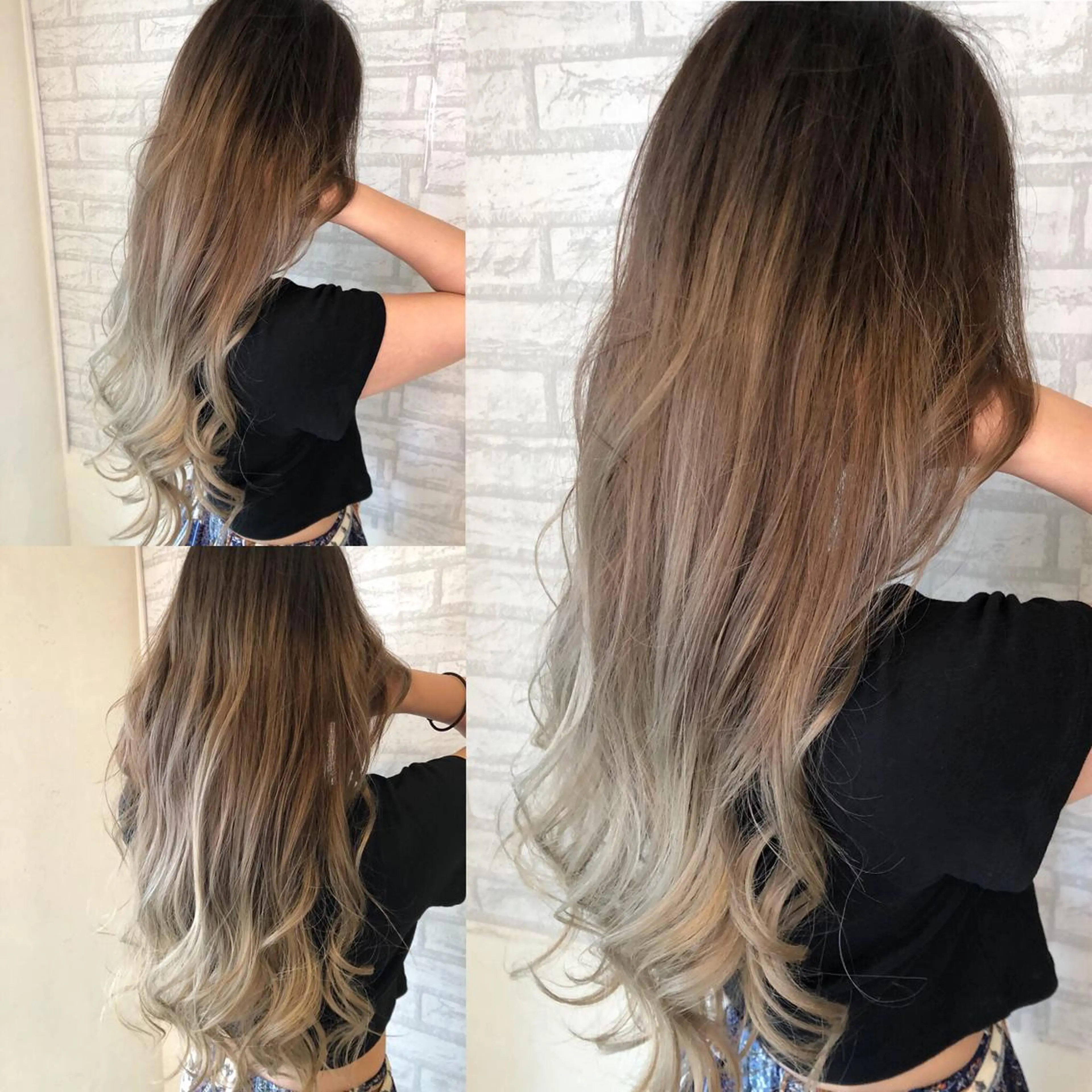 セミロング カラー 外国人風カラー JIL BLAN 京都のヘアスタイル