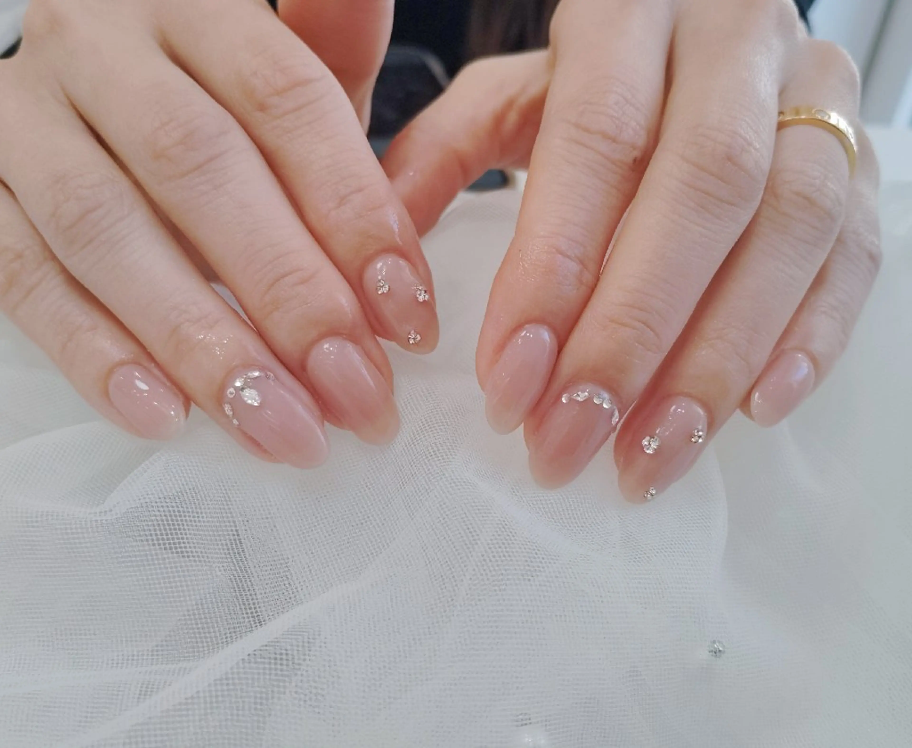 ネイル クリアネイル シンプルネイル MIYUKI  美桜のネイルデザイン