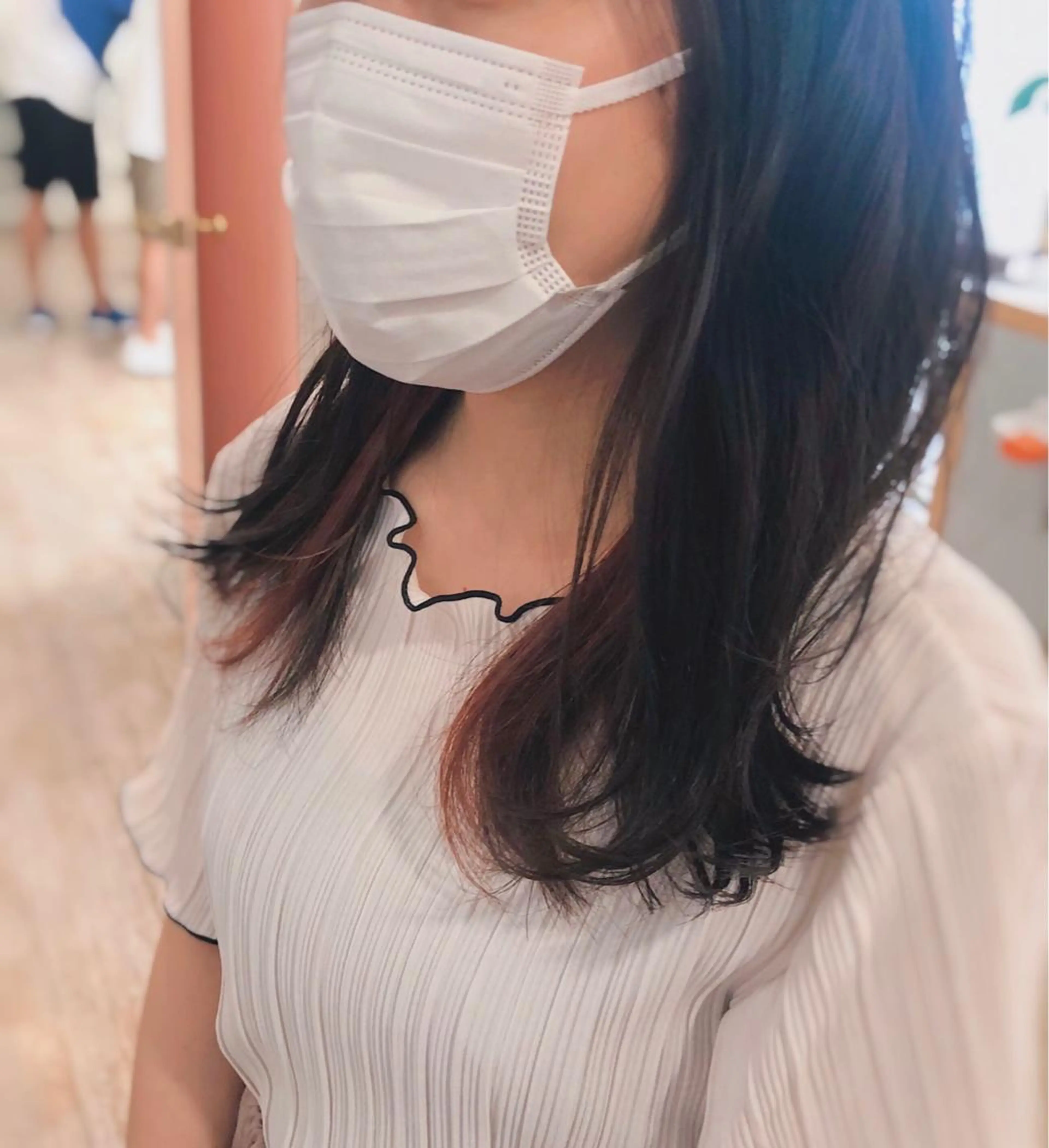 セミロング カラー イヤリングカラー Eleanor 自由が丘ANNEX所属・個室サロン/ヘアケア ヘッドスパ🌼万希のヘアスタイル
