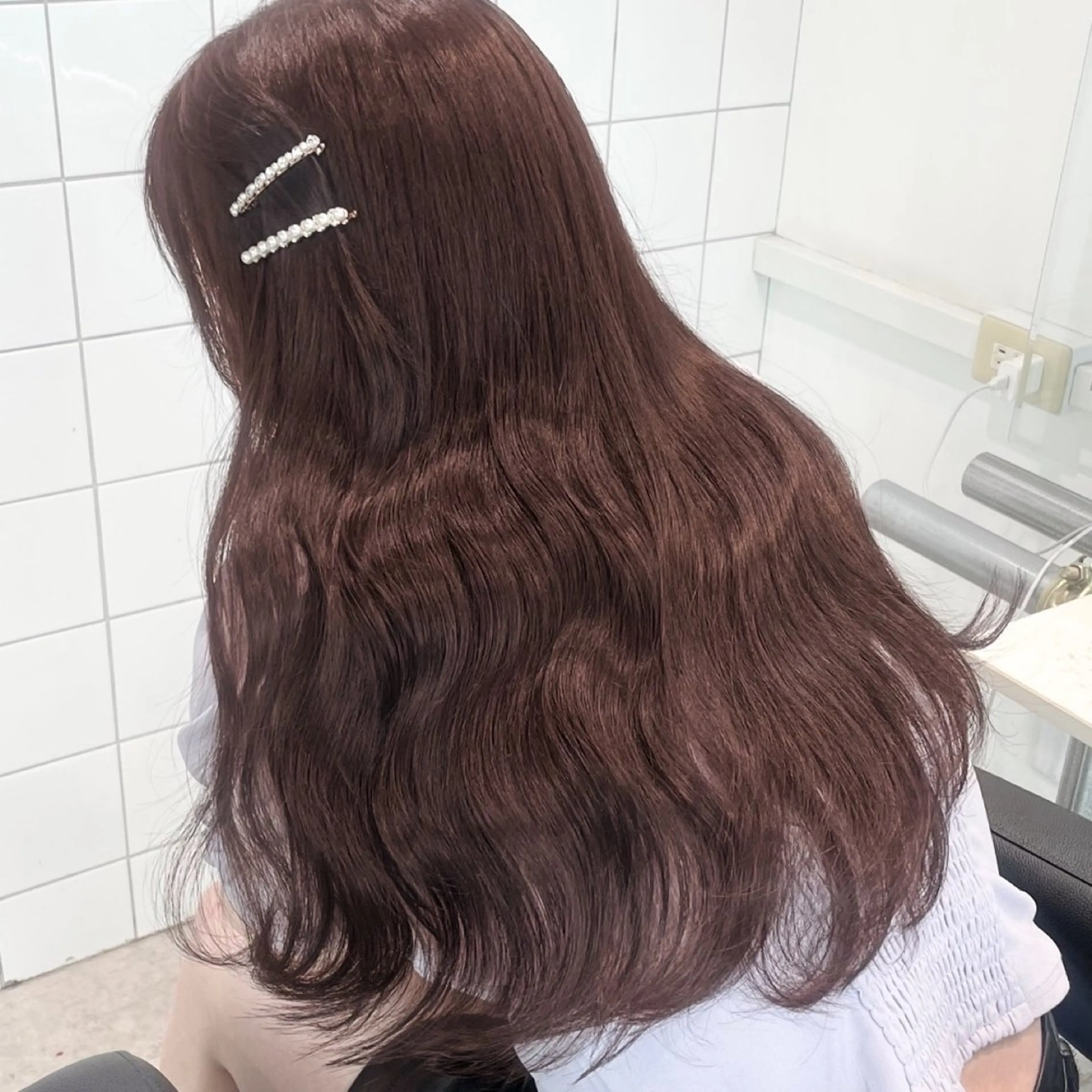 ロング ヘアカラー Miwa🤍ダメージ レスカラー特化🦢のヘアスタイル