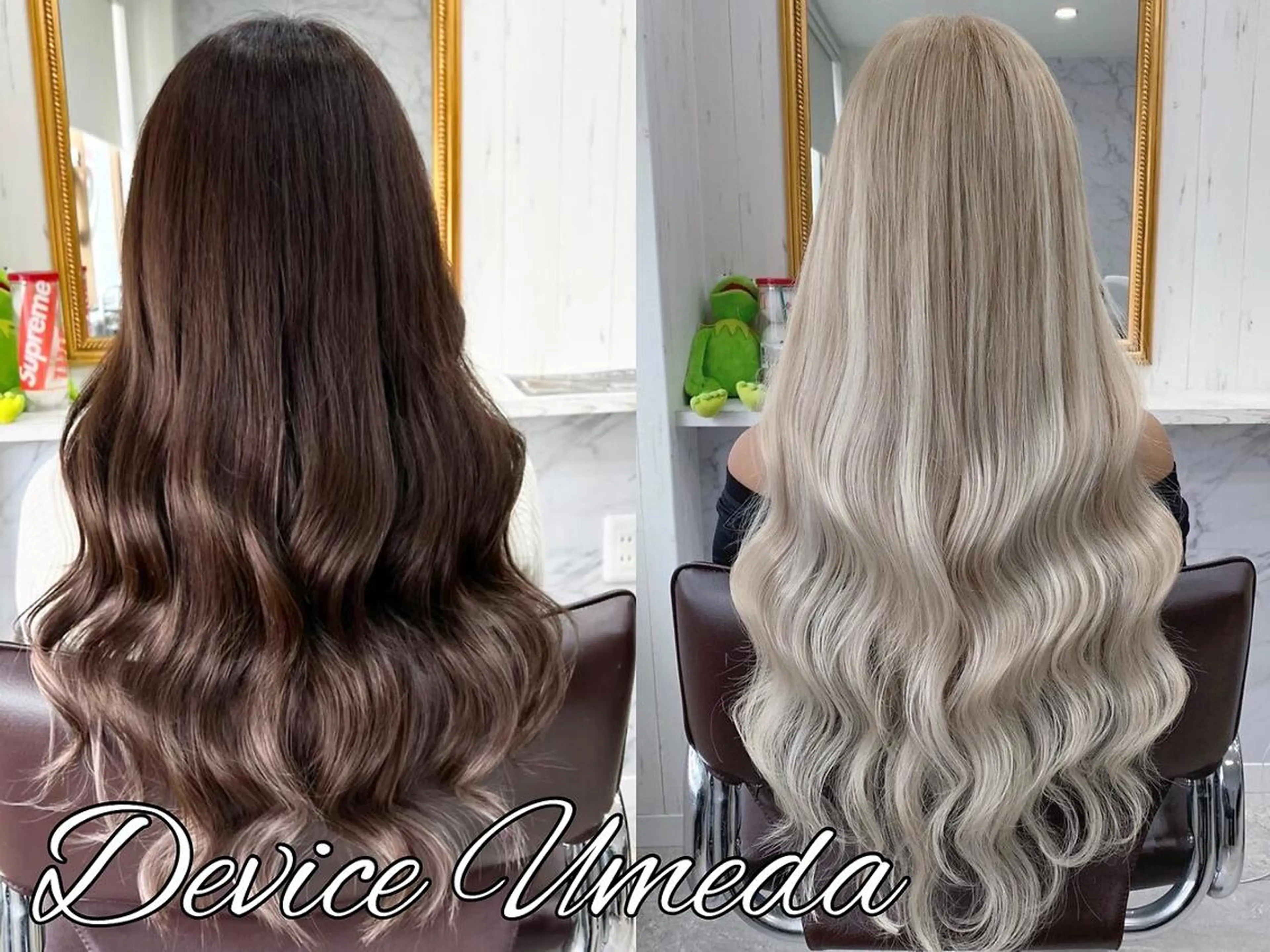 ロング カラー ヘアアレンジ エクステ地域最安値★ Device梅田のヘアスタイル