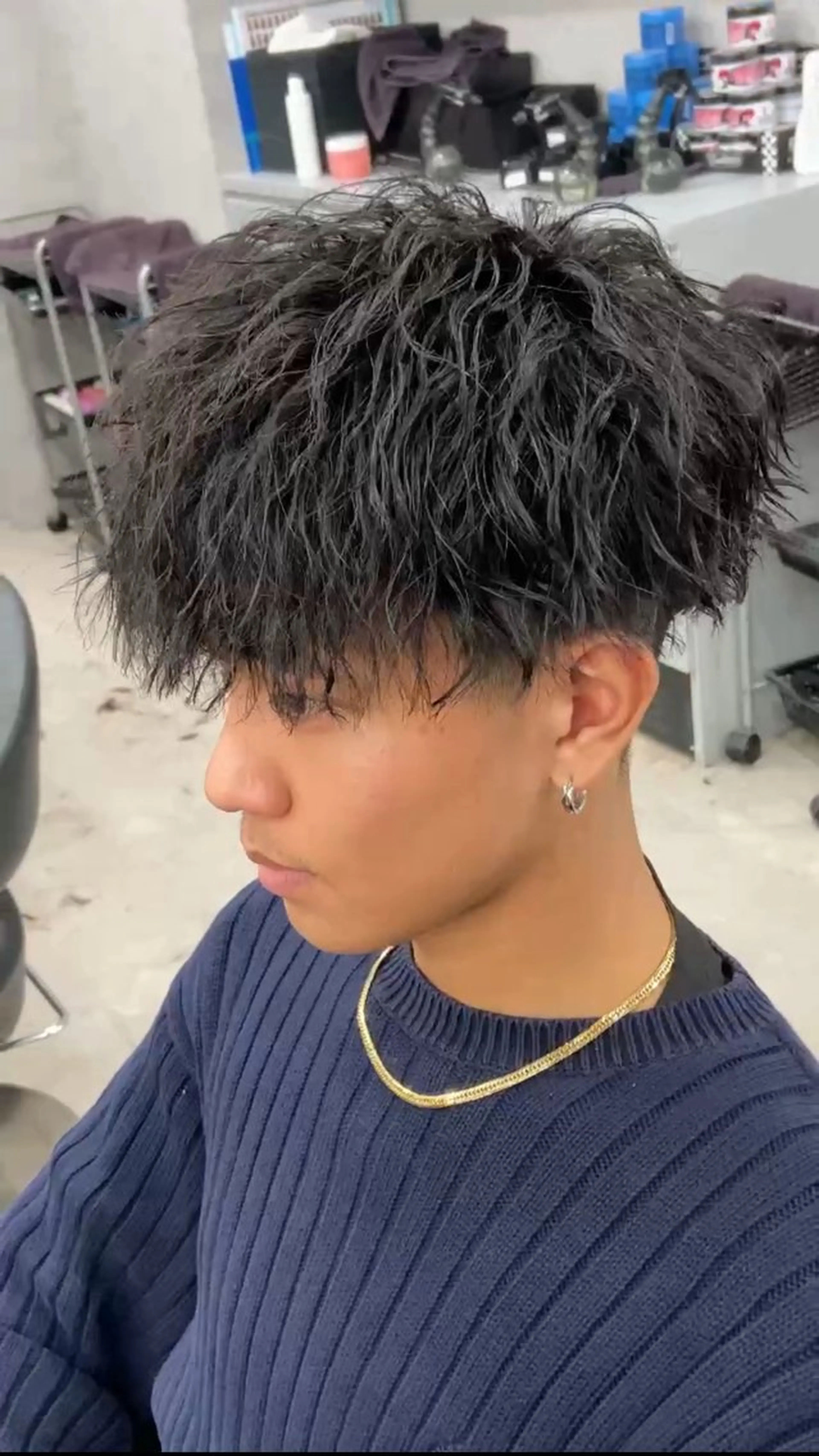 パーマ メンズ カット パーマ パーマ特化 まなるのヘアスタイル