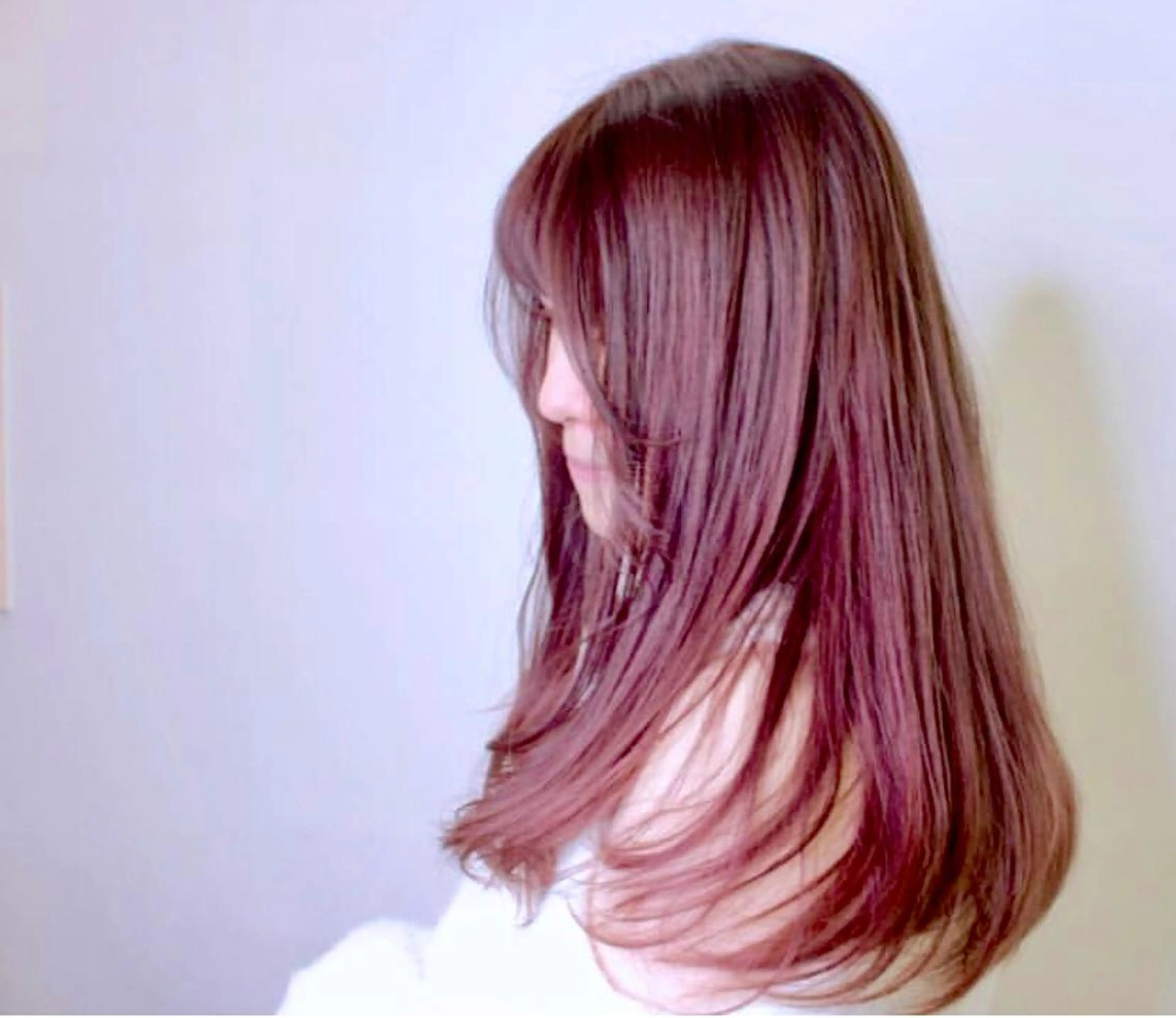 ロング カラー ピンクカラー 宮永 智香のヘアスタイル