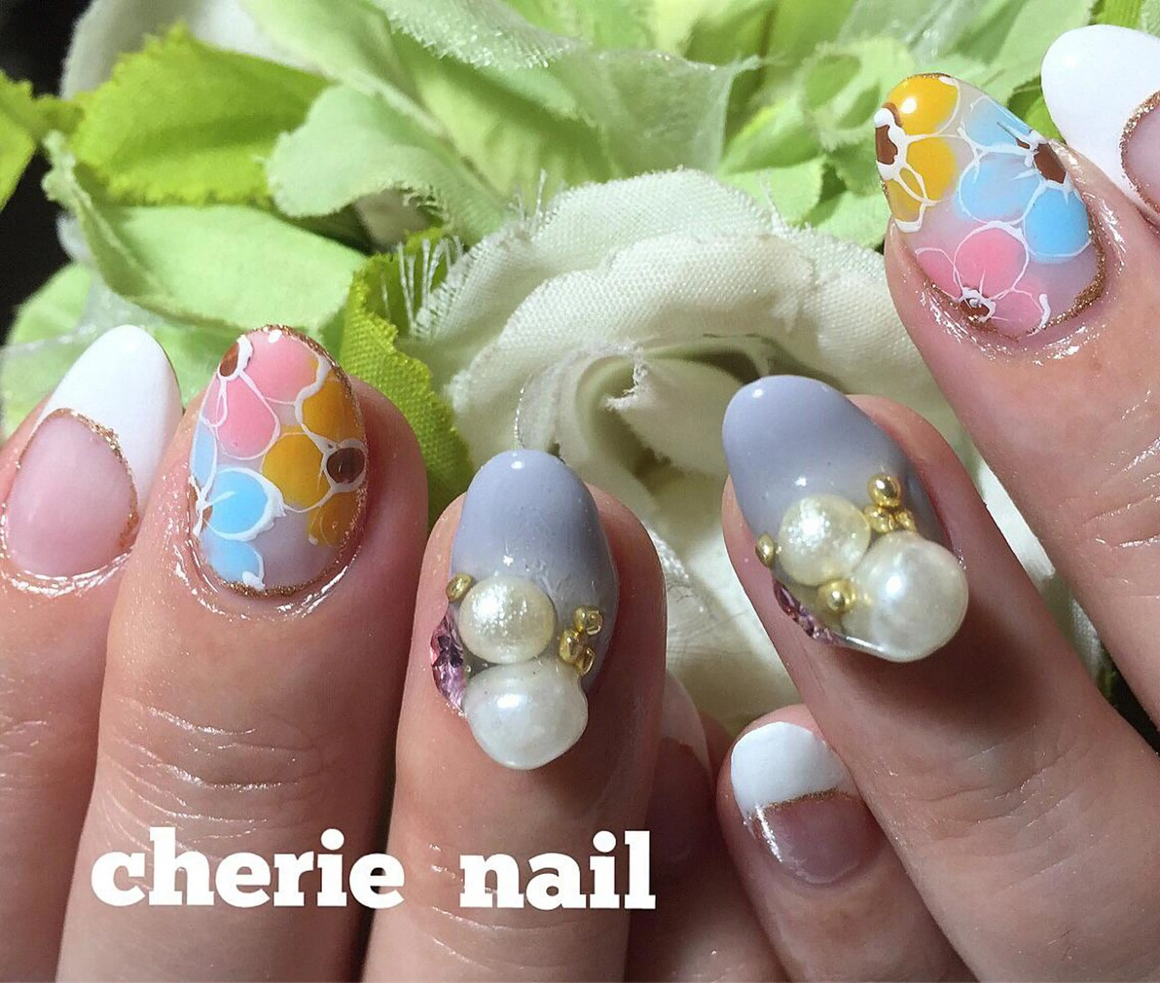 ネイル 春ネイル cherie nail所属・馬場 鮎のエステ・リラクイメージ