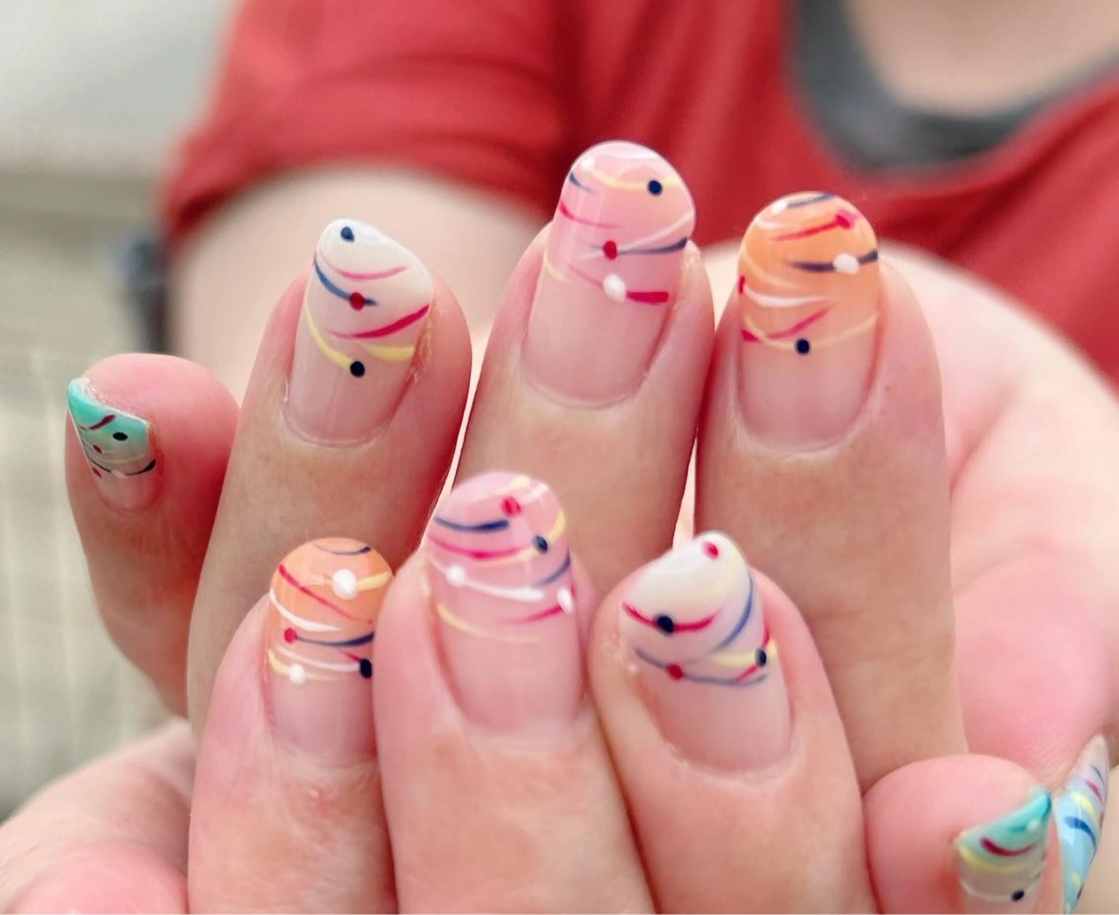 ネイル アートネイル オーロラネイル チークネイル フレンチネイル ジェルネイル Nail Salon Ｄream Mamのネイルデザイン