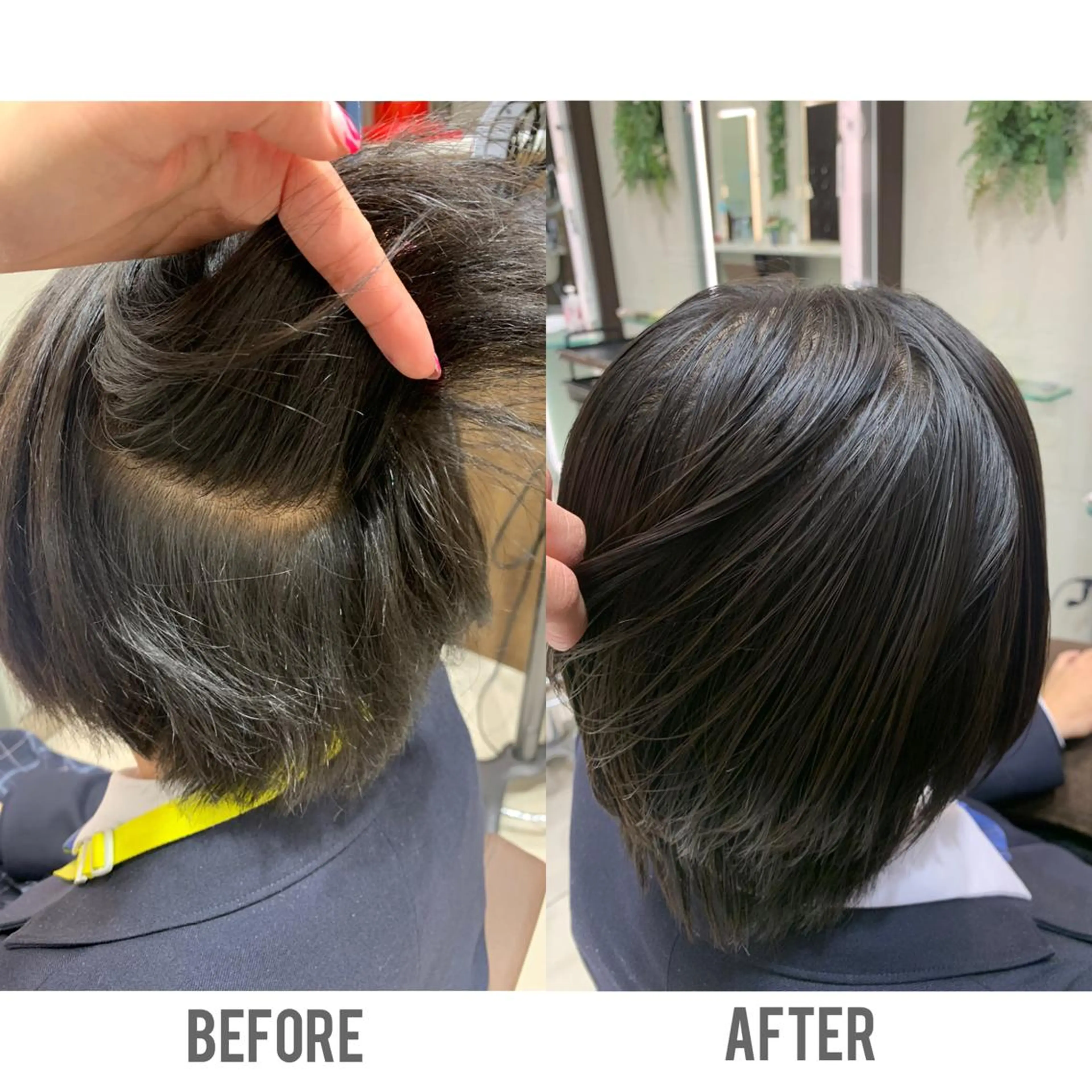 ロング パーマ 髪質改善 縮毛矯正 縮毛矯正 tokute よしかわなお🍒のヘアスタイル
