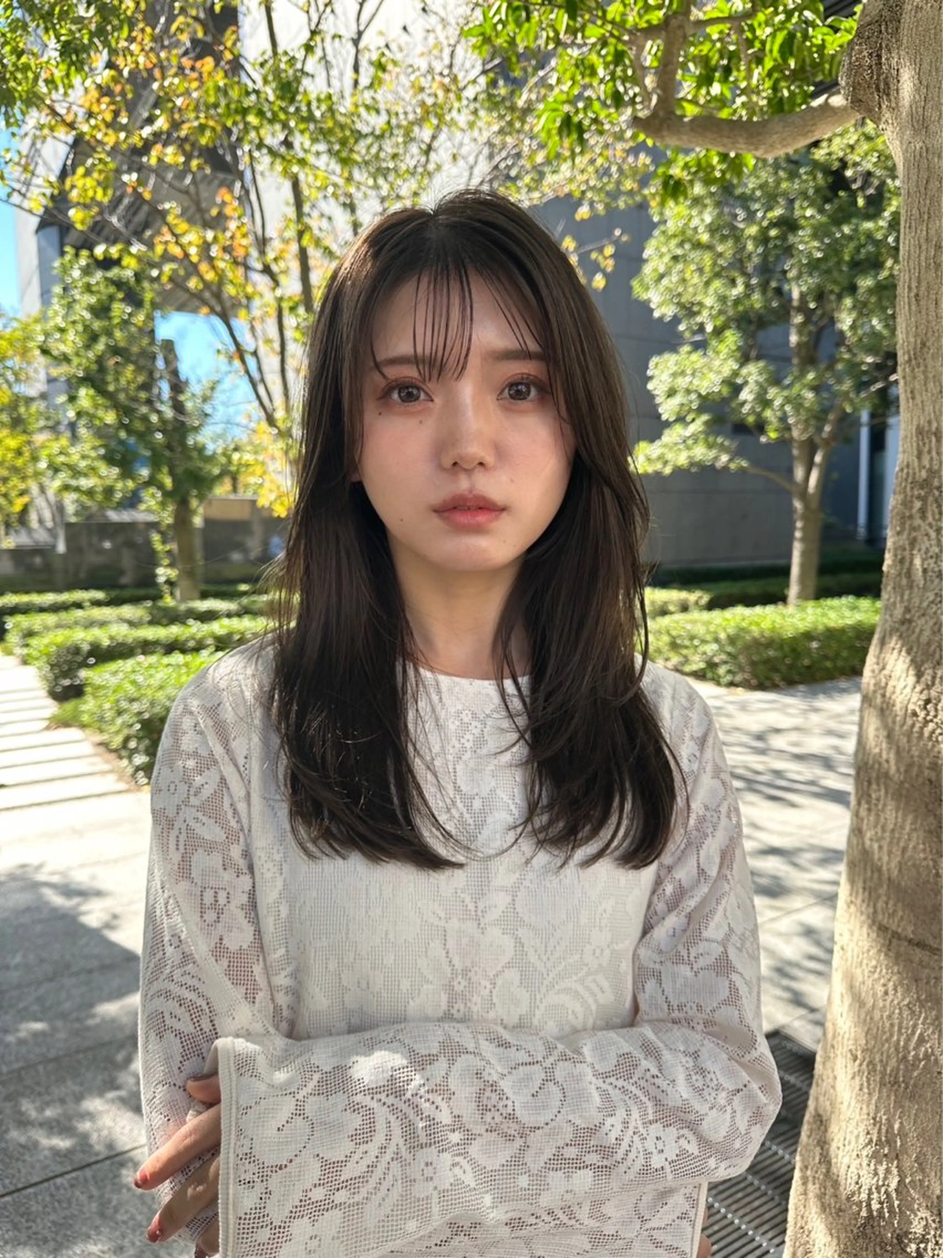 ロング 小顔カット Glimpse大濠店 髪質改善/福岡大濠のヘアスタイル