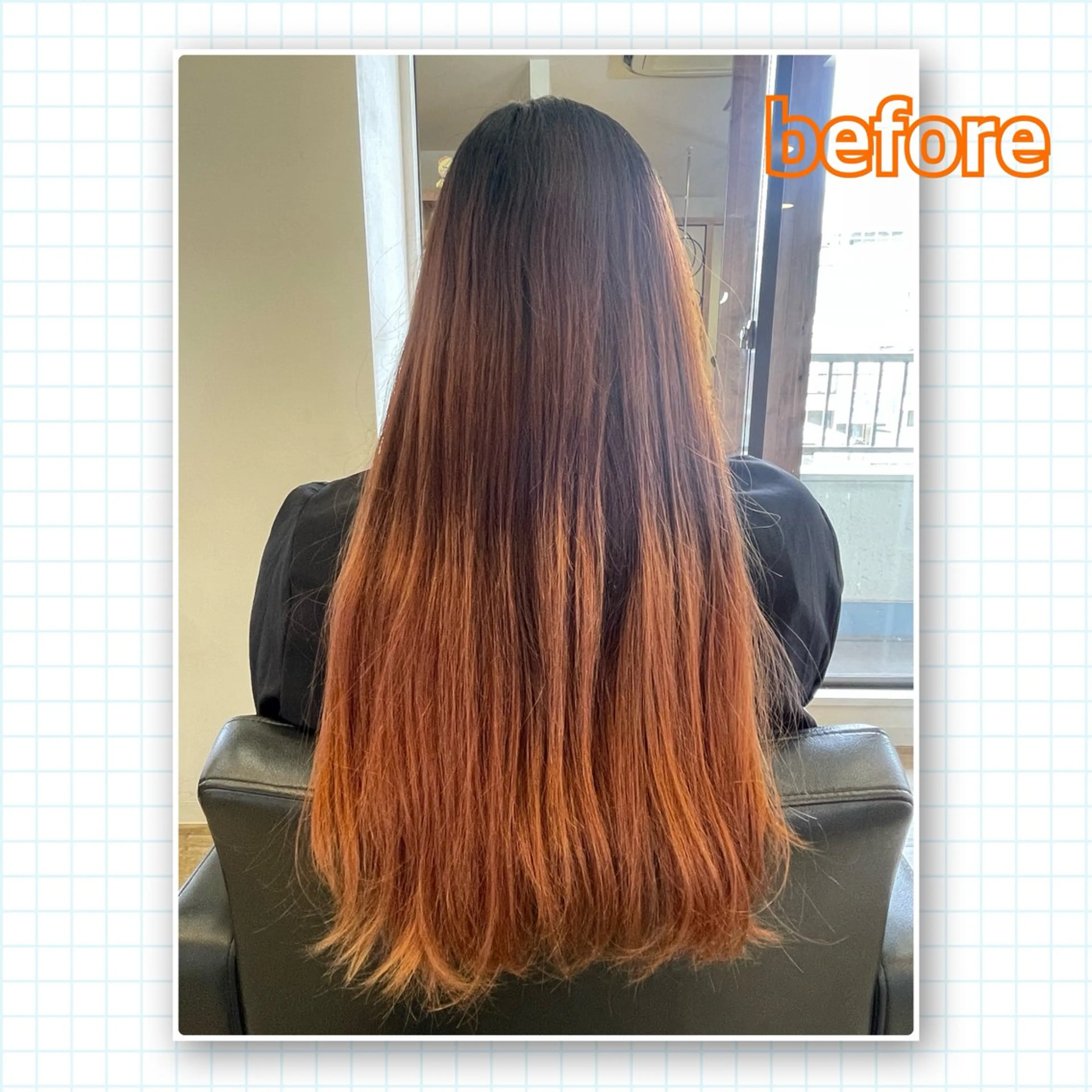 ロング アミーベル🧸🧡 井口店✂️しおりのヘアスタイル