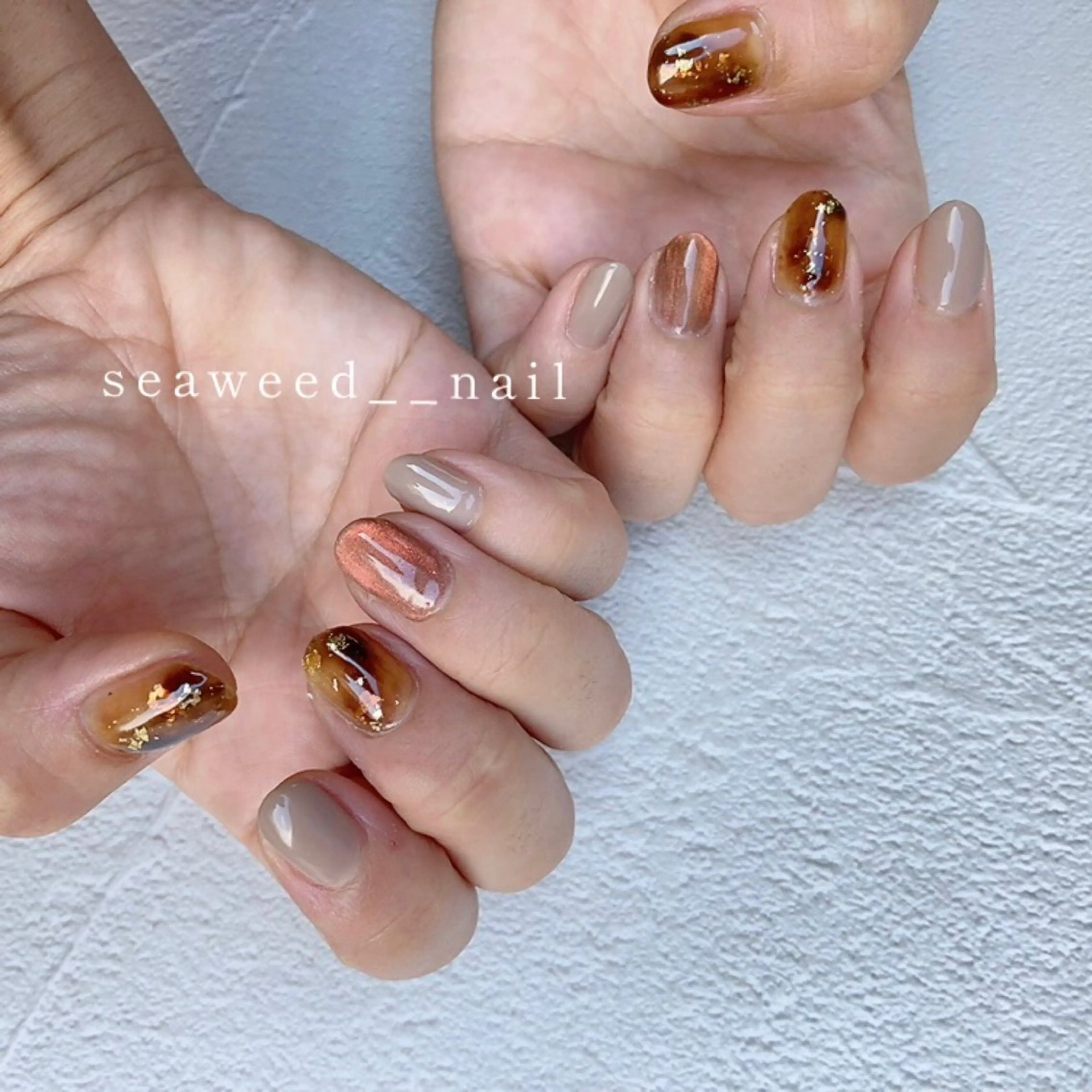 ネイル ハンドネイル seaweed nailのネイルデザイン