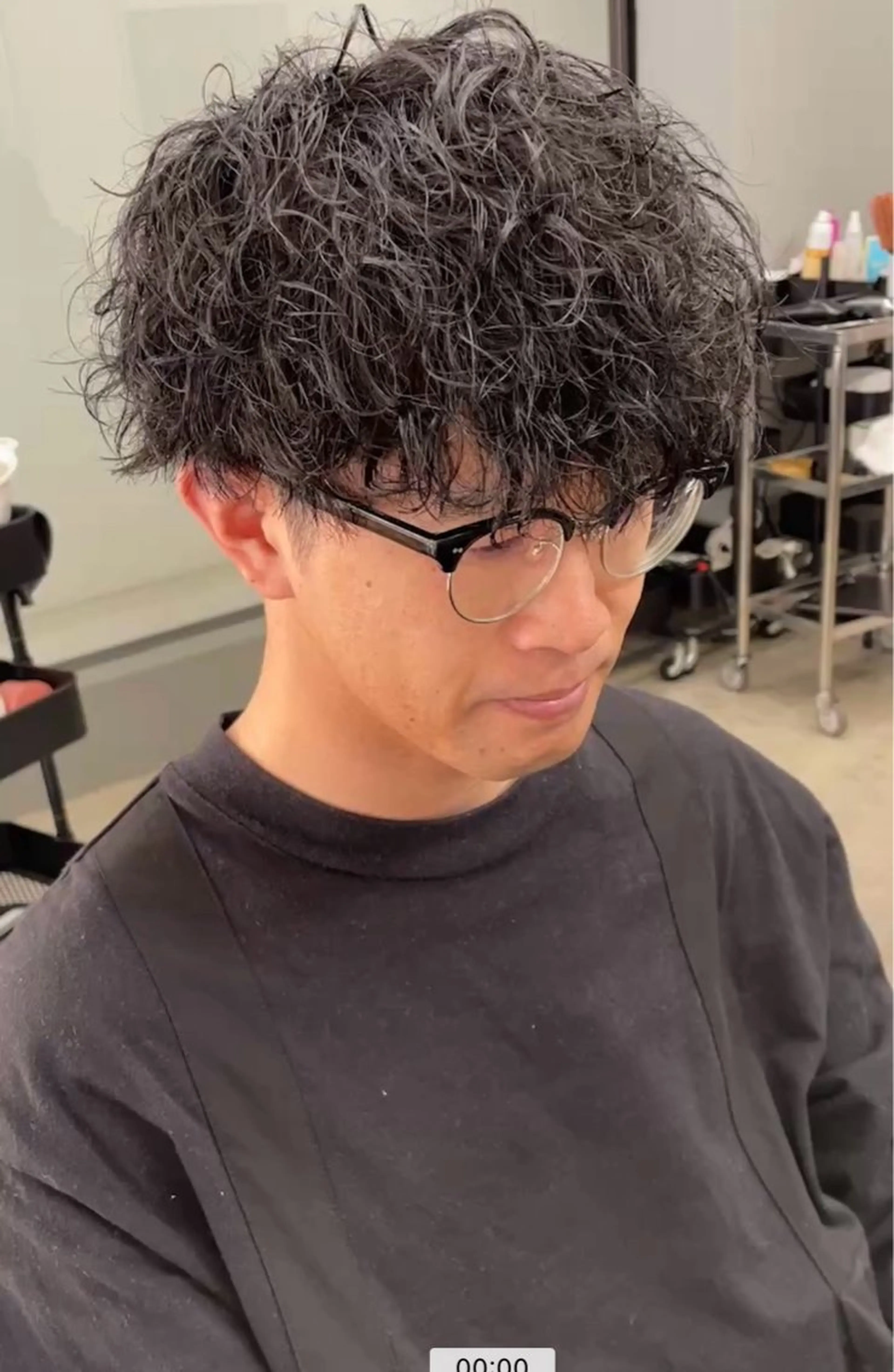 ショート パーマ メンズ カット パーマ メンズ専門サロン wokeのヘアスタイル