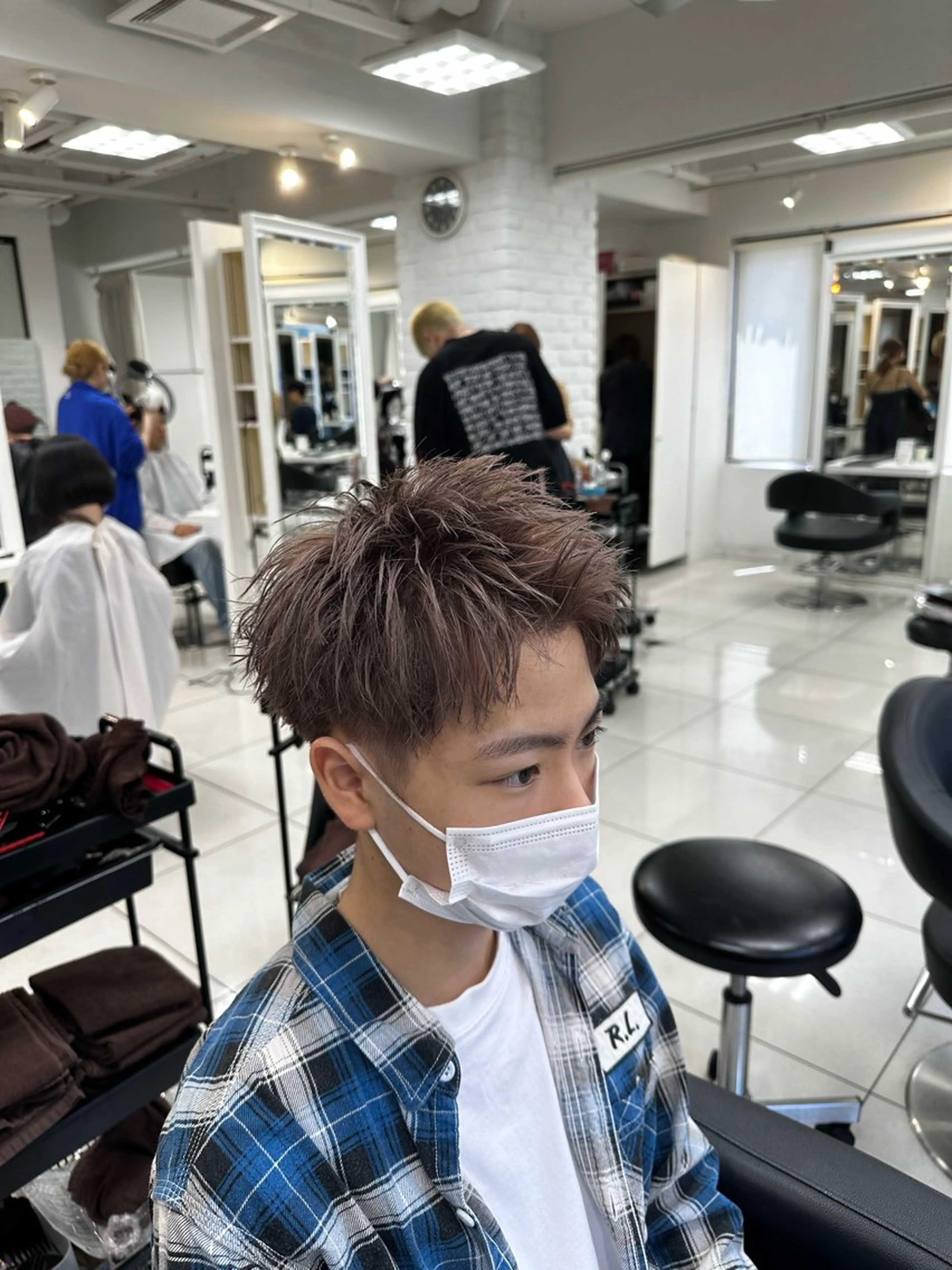 メンズ カット スパイキーショート パーマ🔥ritaのヘアスタイル