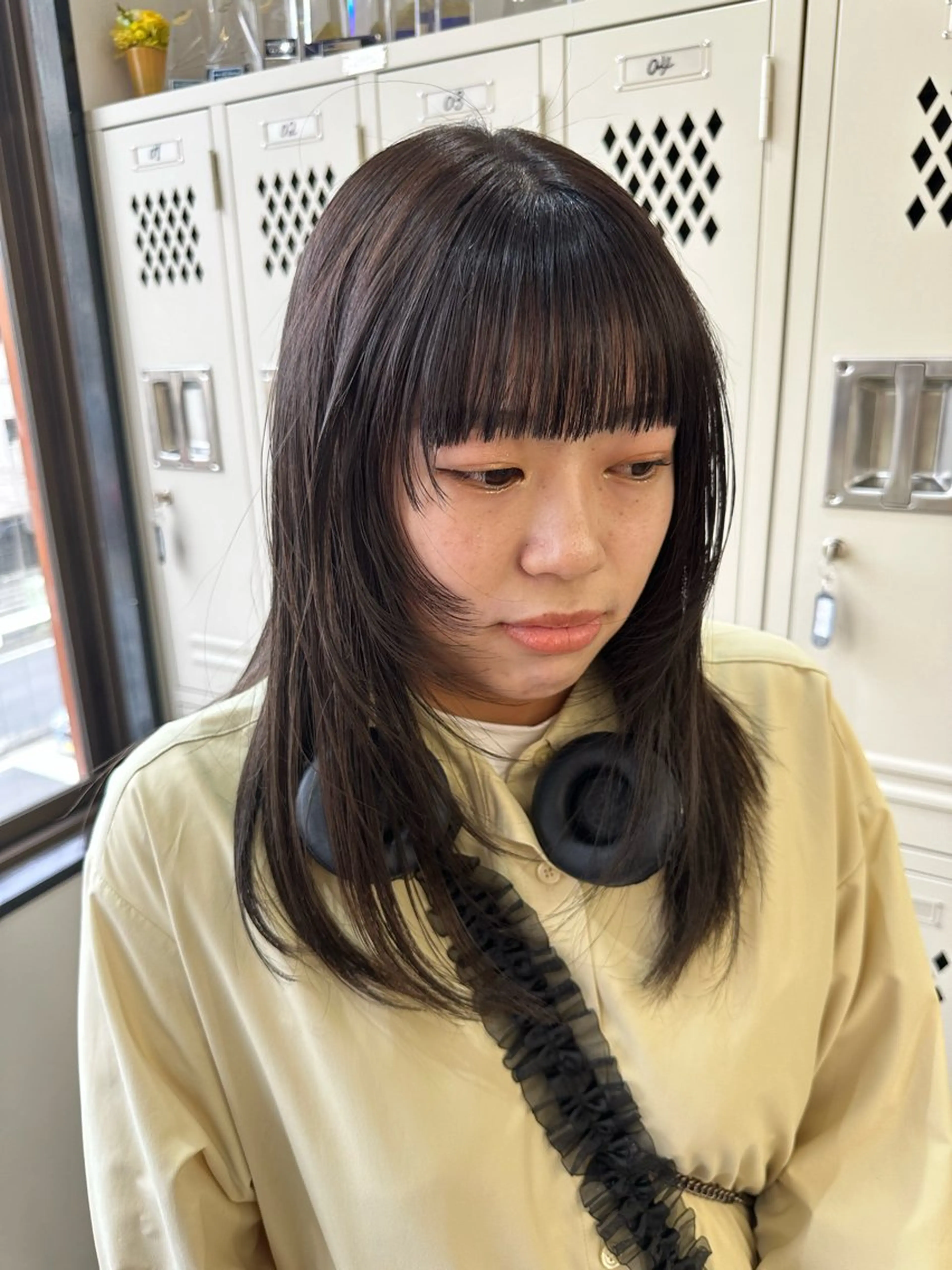 ロング パーマ デザインカット 髪質改善 レイヤーカット 縮毛矯正 トリートメント カット 縮毛矯正 トリートメント 髪質改善/レイヤー/ 艶髪🎀ayaneのヘアスタイル