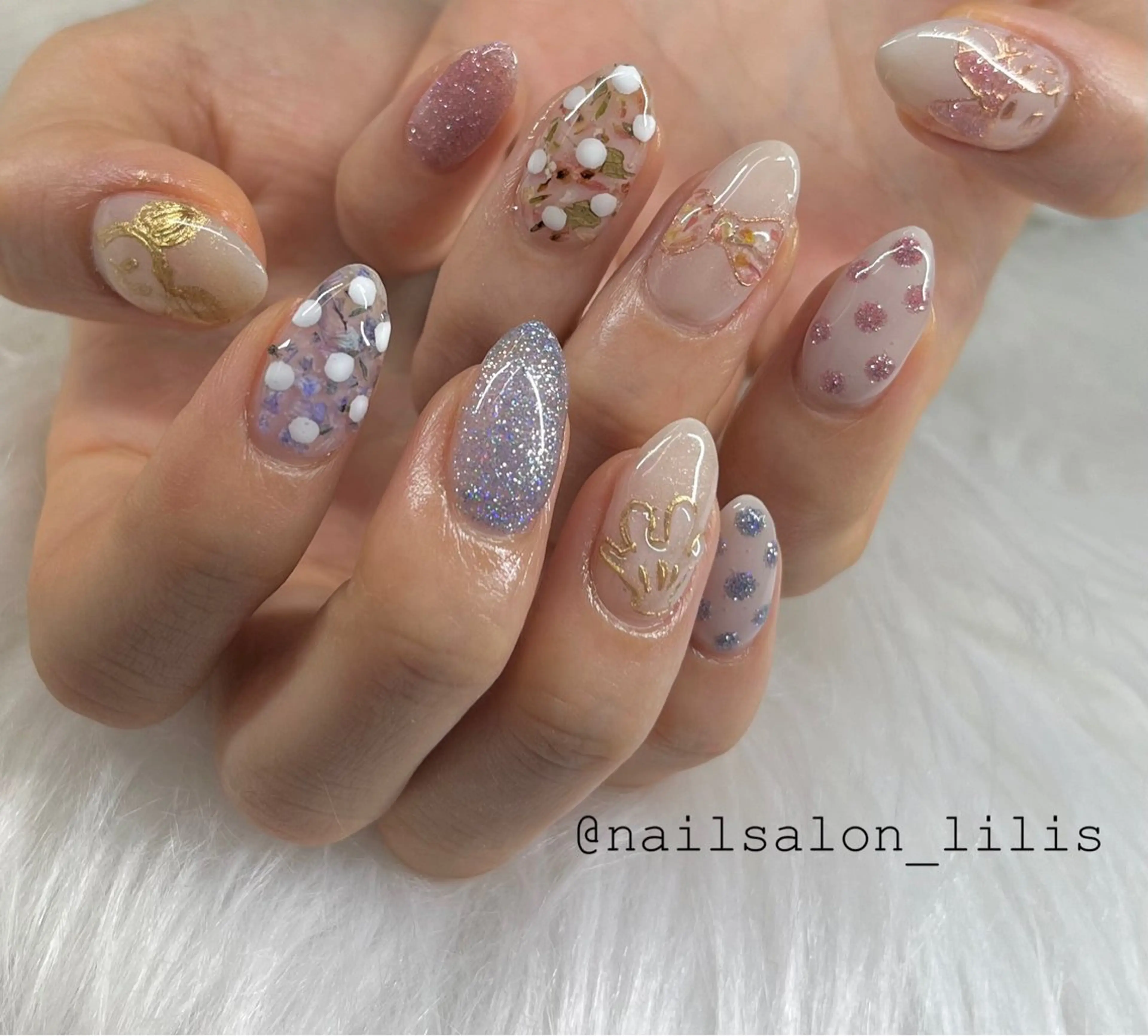 ネイル 春ネイル ハンドネイル nailsalon lilis所属・nailsalon Lilisのネイルデザイン