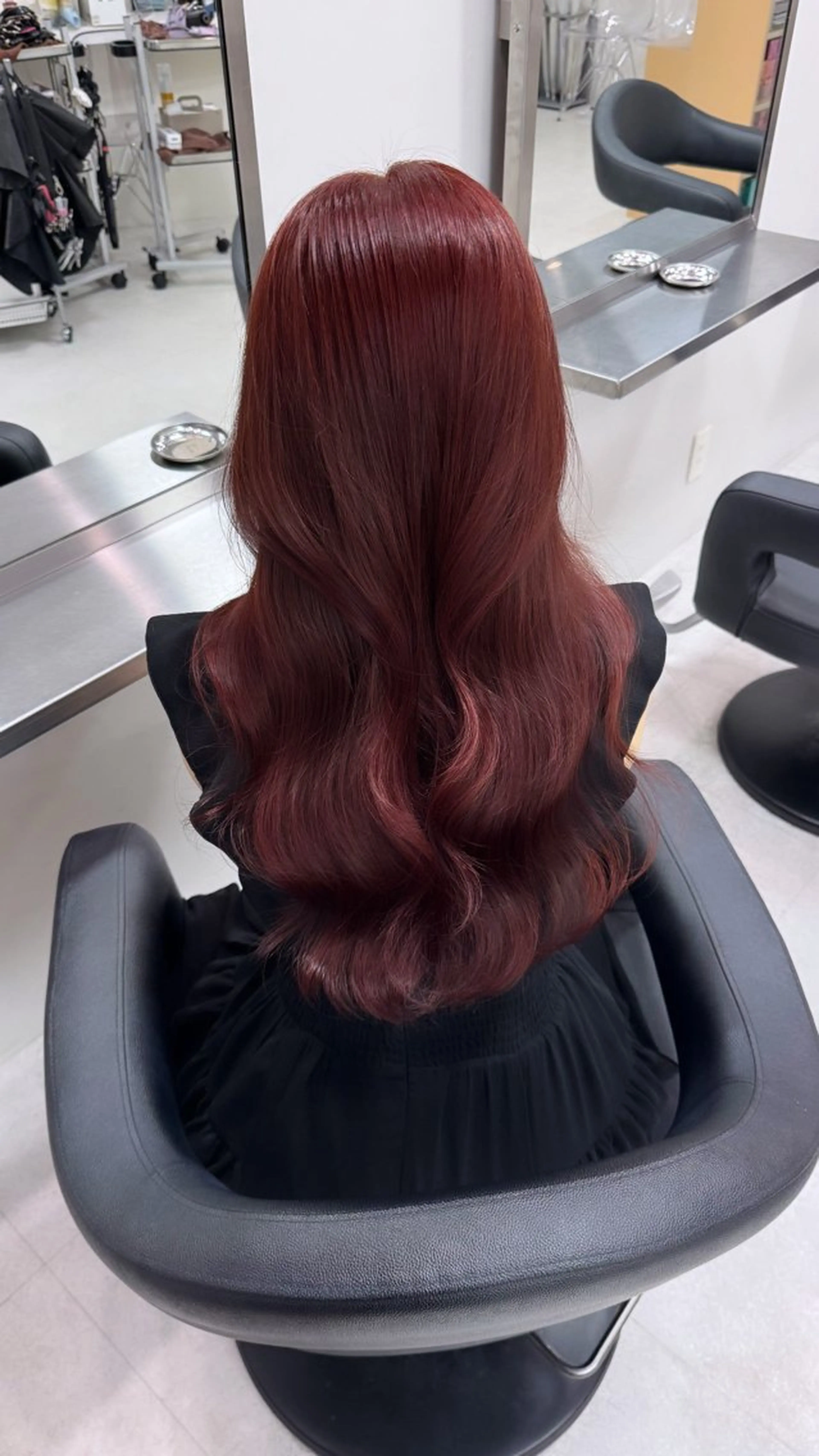 ロング カラー ブリーチ ブリーチなしカラー オレンジ ピンクカラー 髪質改善 ヘアカラー Beleza scelto所属・原宿/ハイトーン/ みずは🎀のヘアスタイル