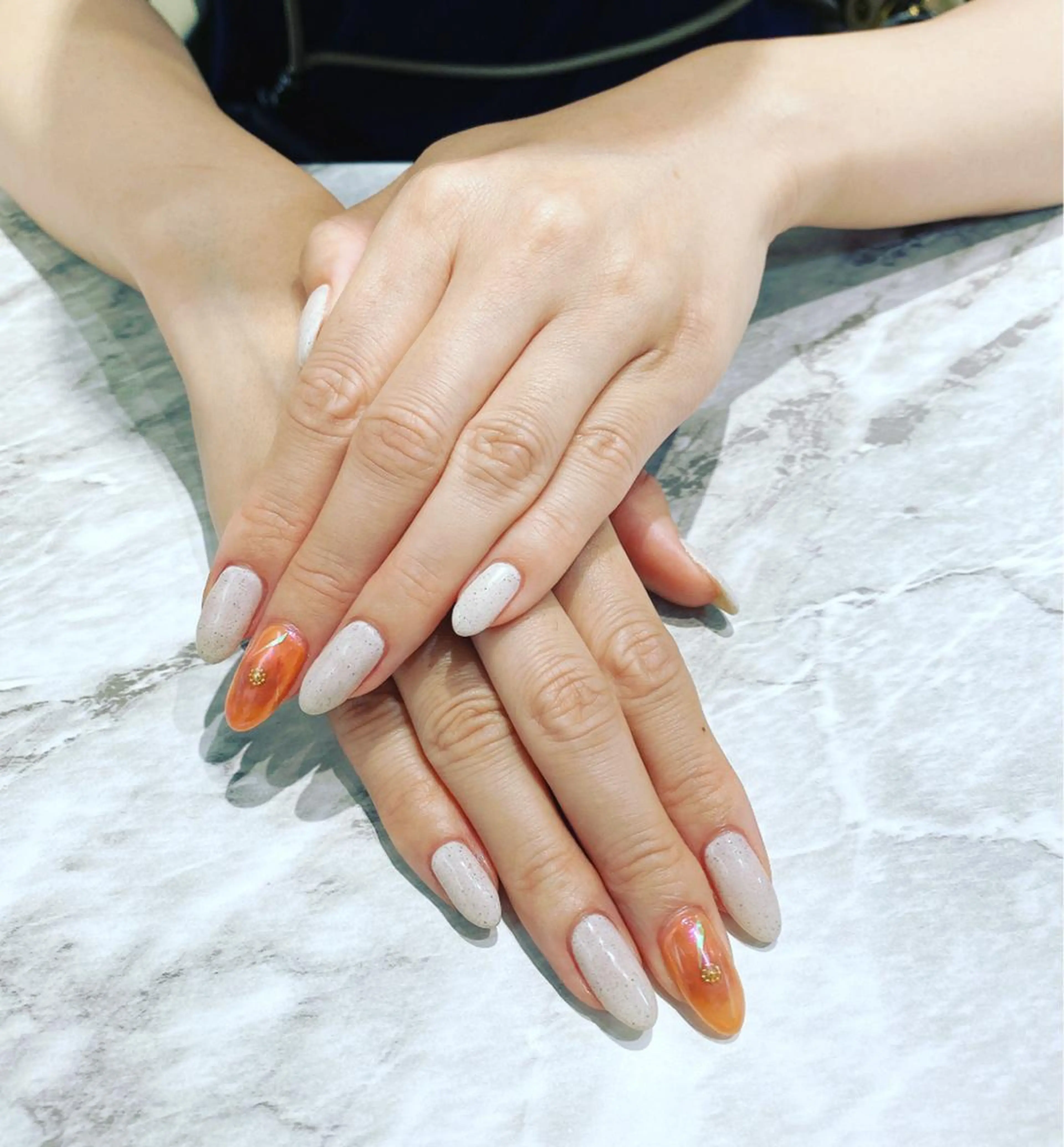 ネイル シンプルネイル ハンドネイル フットネイル ハンドケア nail salon  AlgeTy所属・✴︎:.｡. MAKI.｡.:✴︎のネイルデザイン