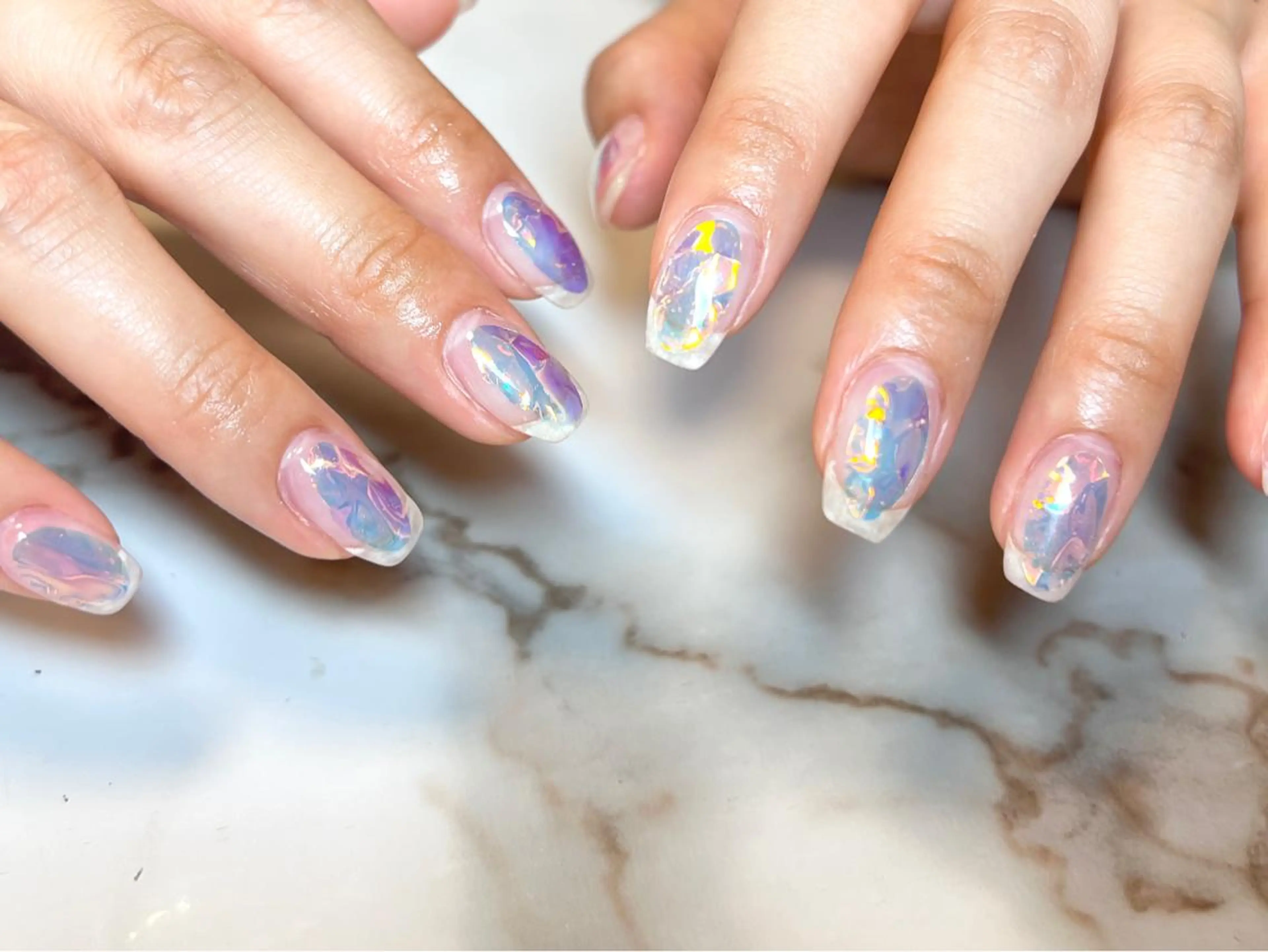 ネイル アートネイル フレンチネイル ジェルネイル マグネットネイル 持ち込み ネイリスト シンのネイルデザイン