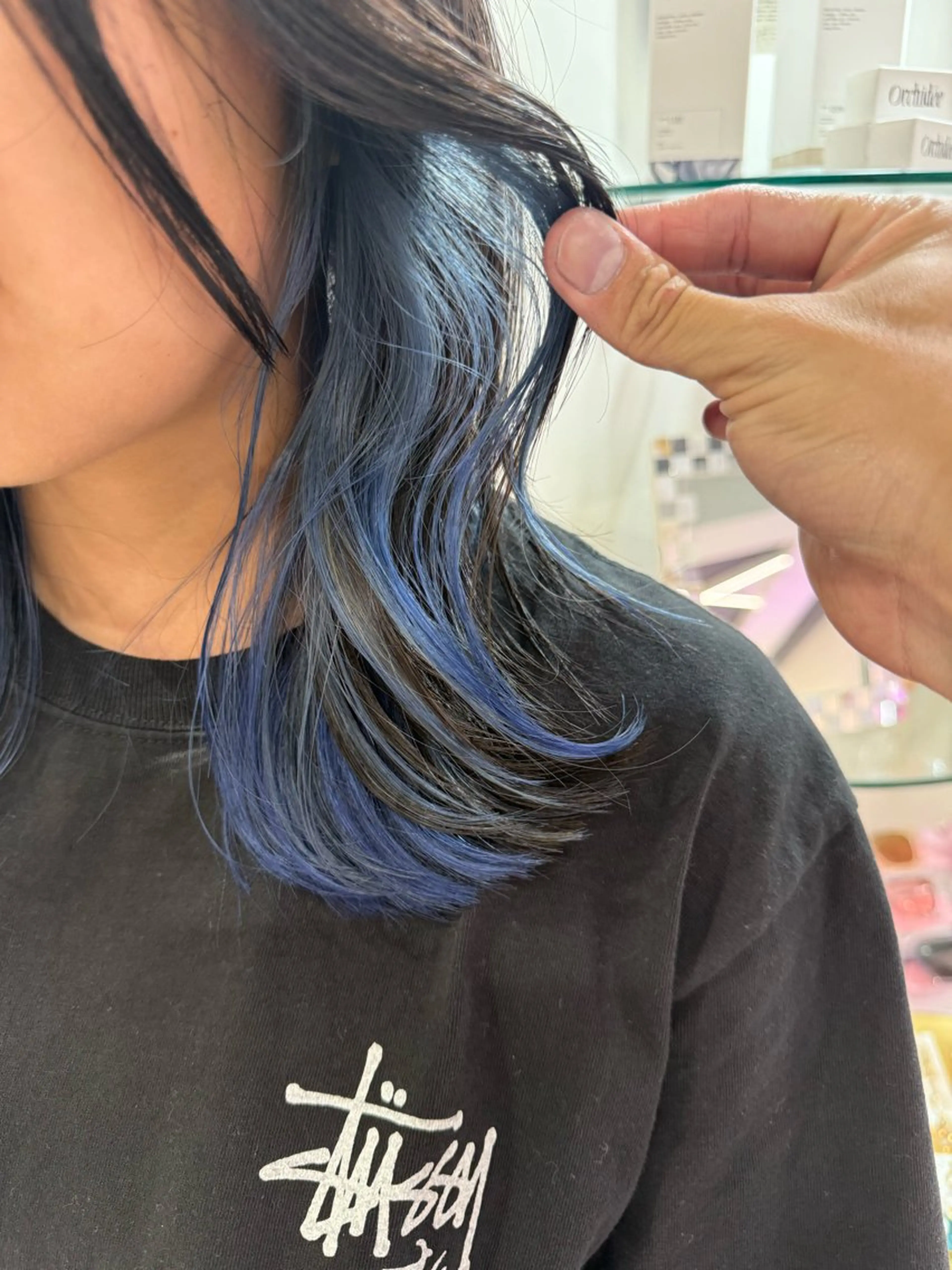 ミディアム カラー ブリーチ インナーカラー ヘアカラー 🌟TOSHI/透明 感カラー/ショートのヘアスタイル