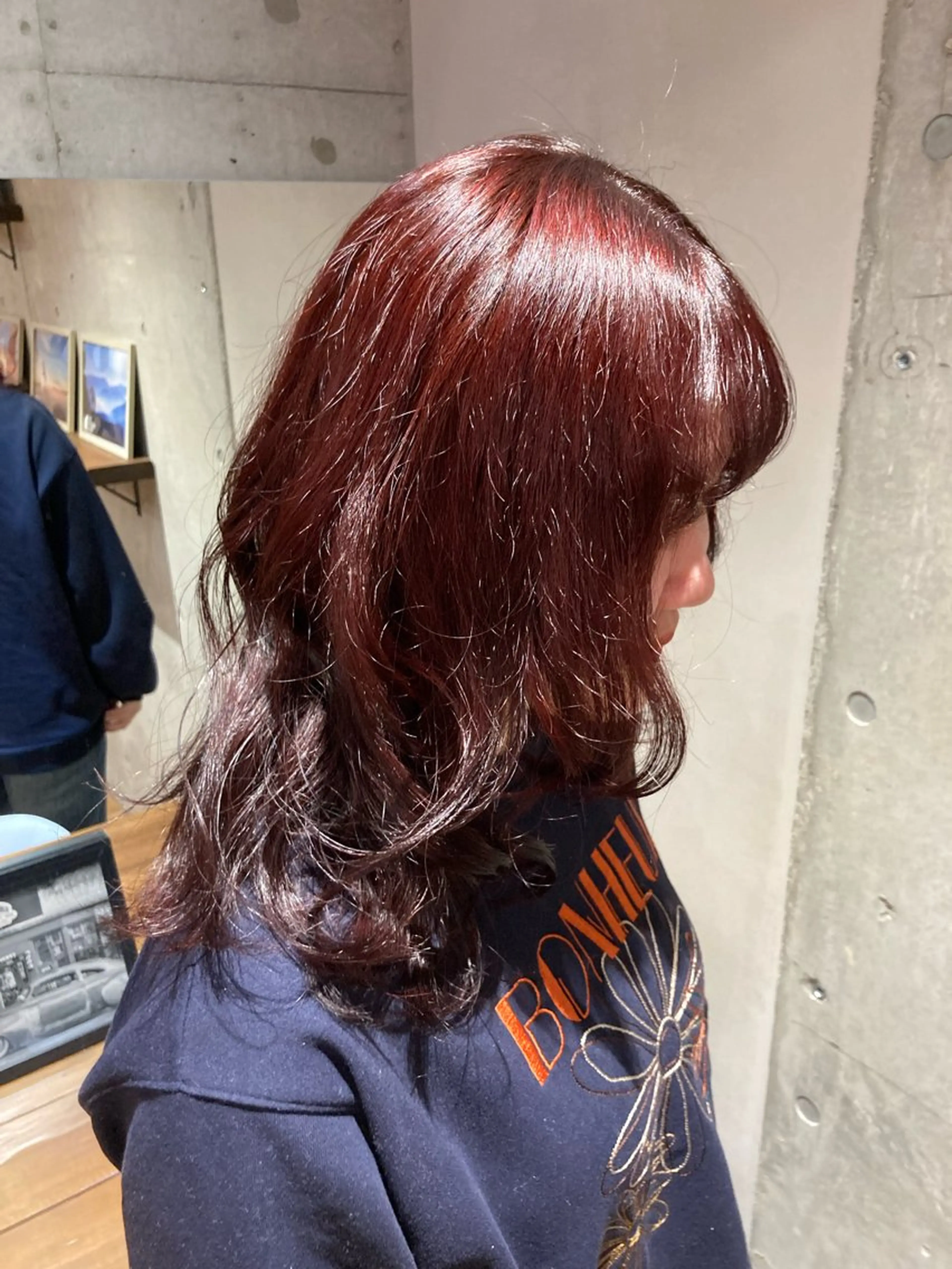 セミロング カラー ヘアカラー 横浜美容室/暖色系 michika🌹のヘアスタイル