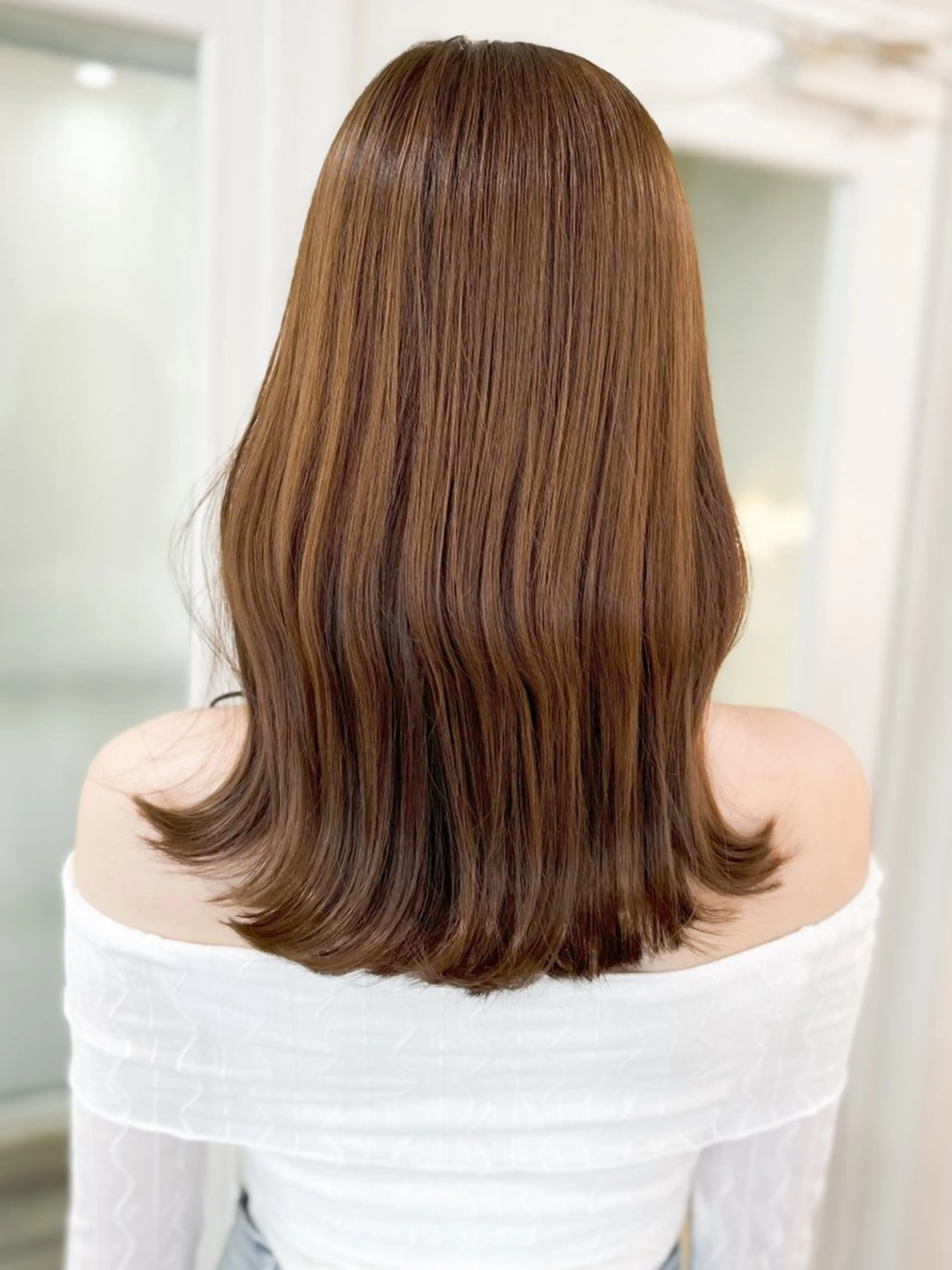 ミディアム 韓国アイドルヘア🤍 nanako🦋のヘアスタイル
