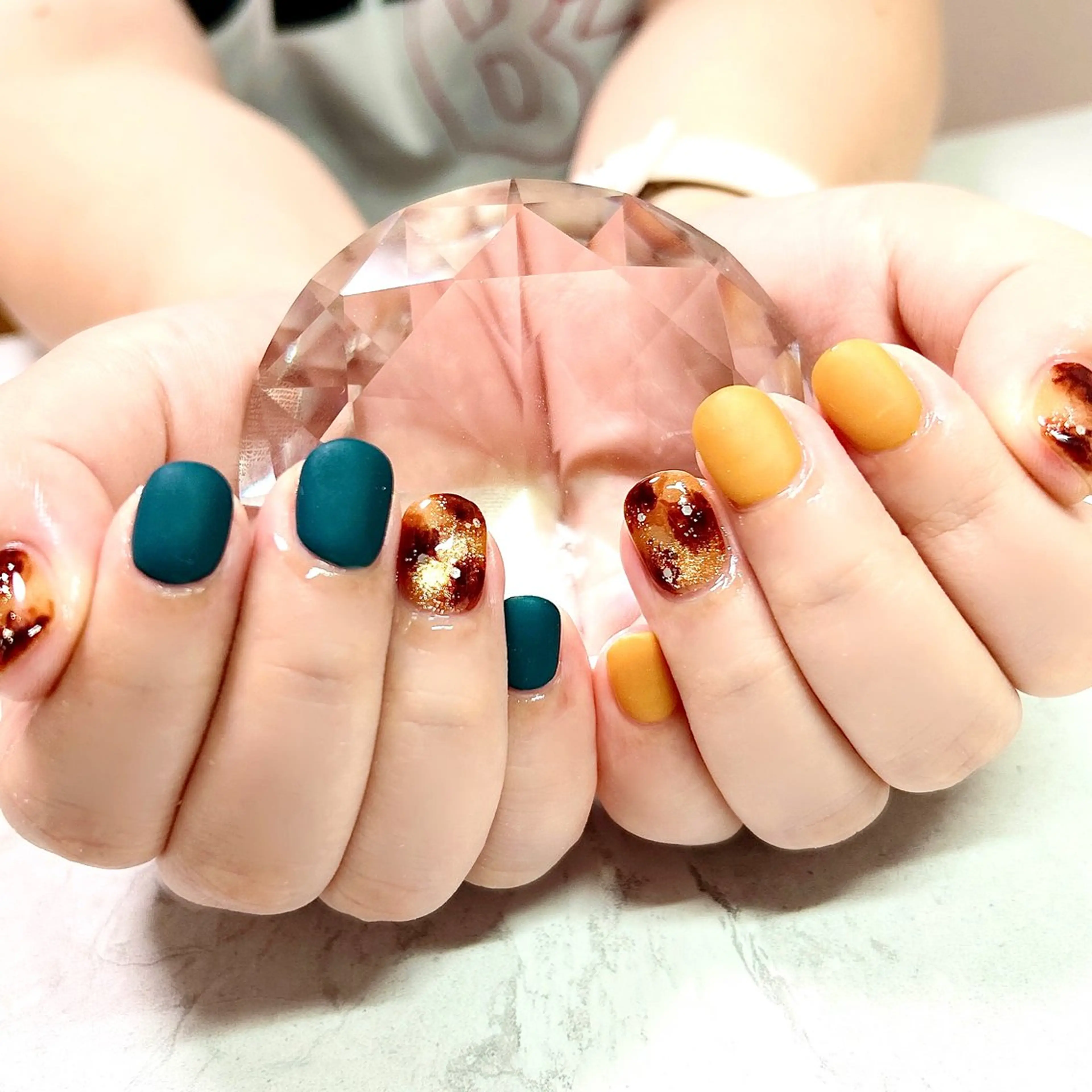 ネイル マットネイル シンプルネイル private salon Reiのネイルデザイン