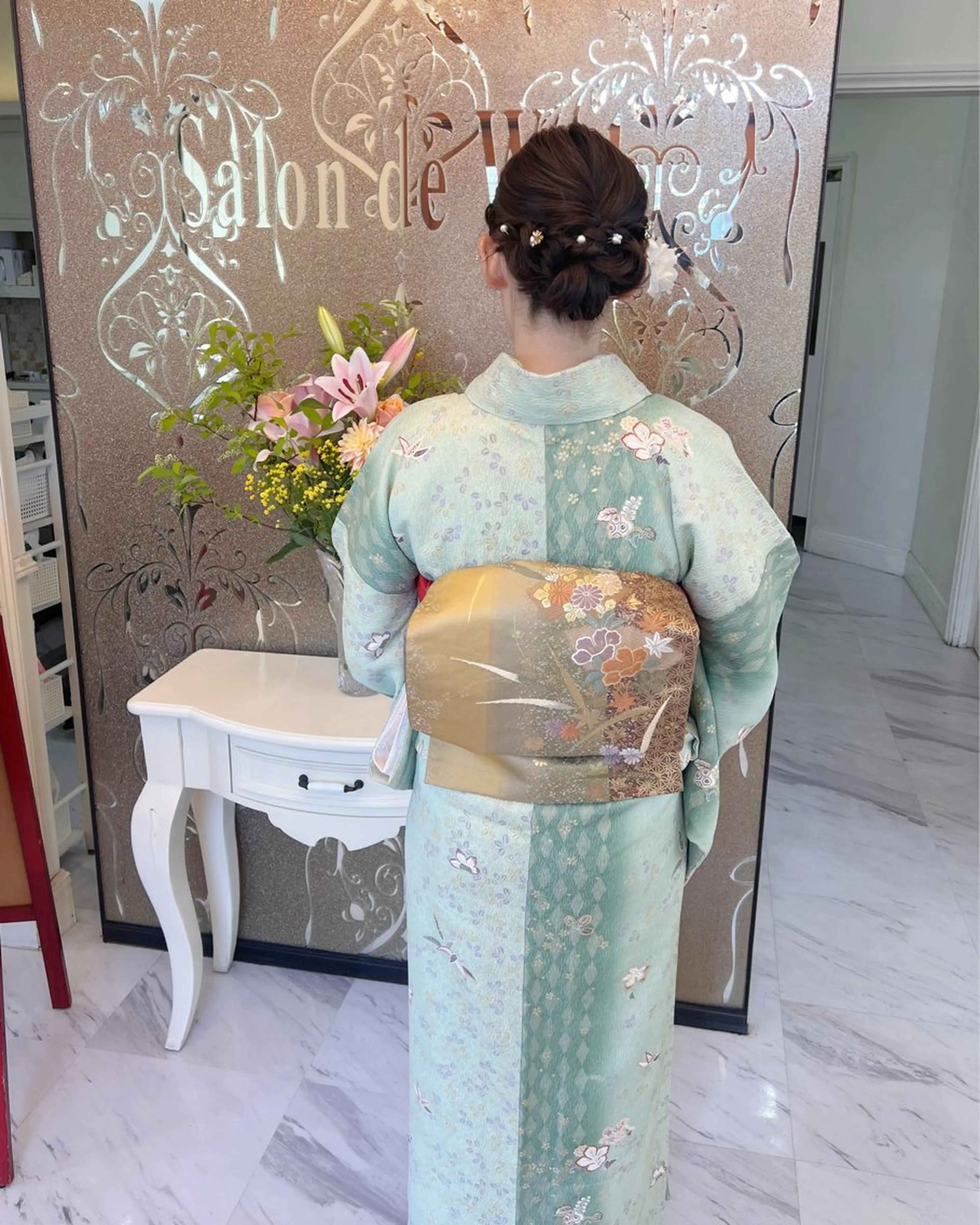 ヘアアレンジ 着物ヘア Salon de With 浅見友梨香のヘアスタイル