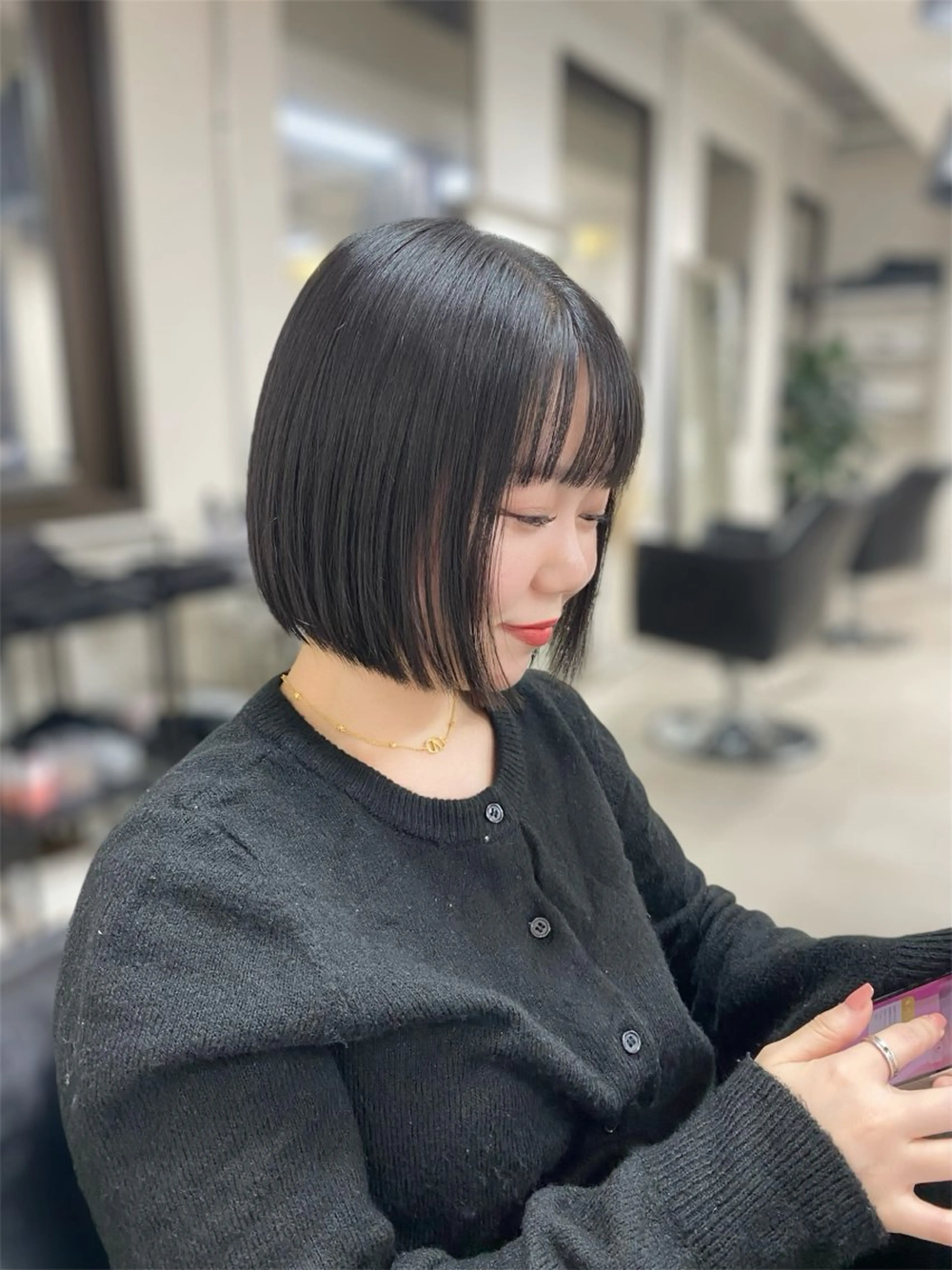 ミディアム ボブ ChLem所属・ショート✨レイヤー✨ 池田　慧太のヘアスタイル