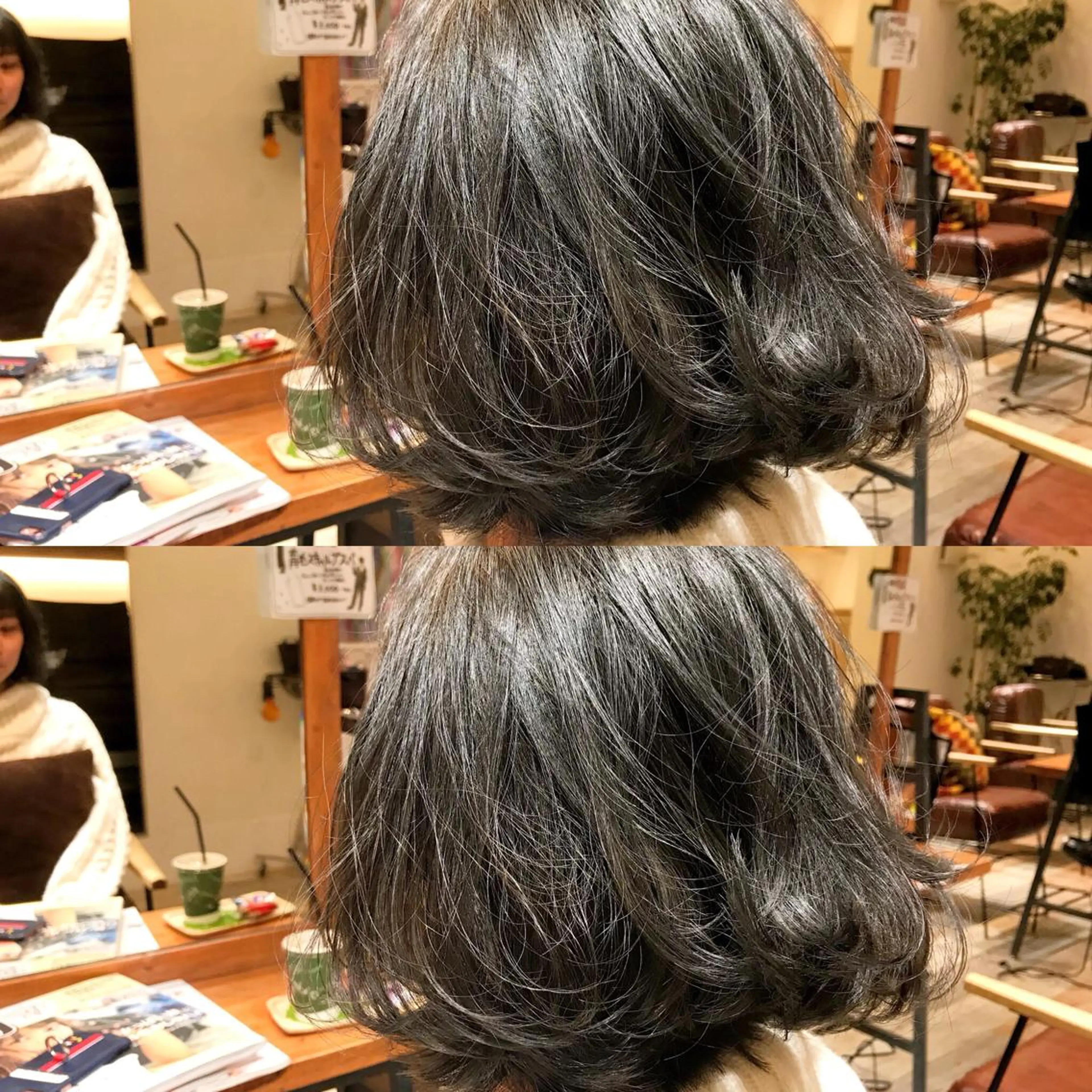 ミディアム カラー シールエクステ⭐️ オオミタクヤのヘアスタイル