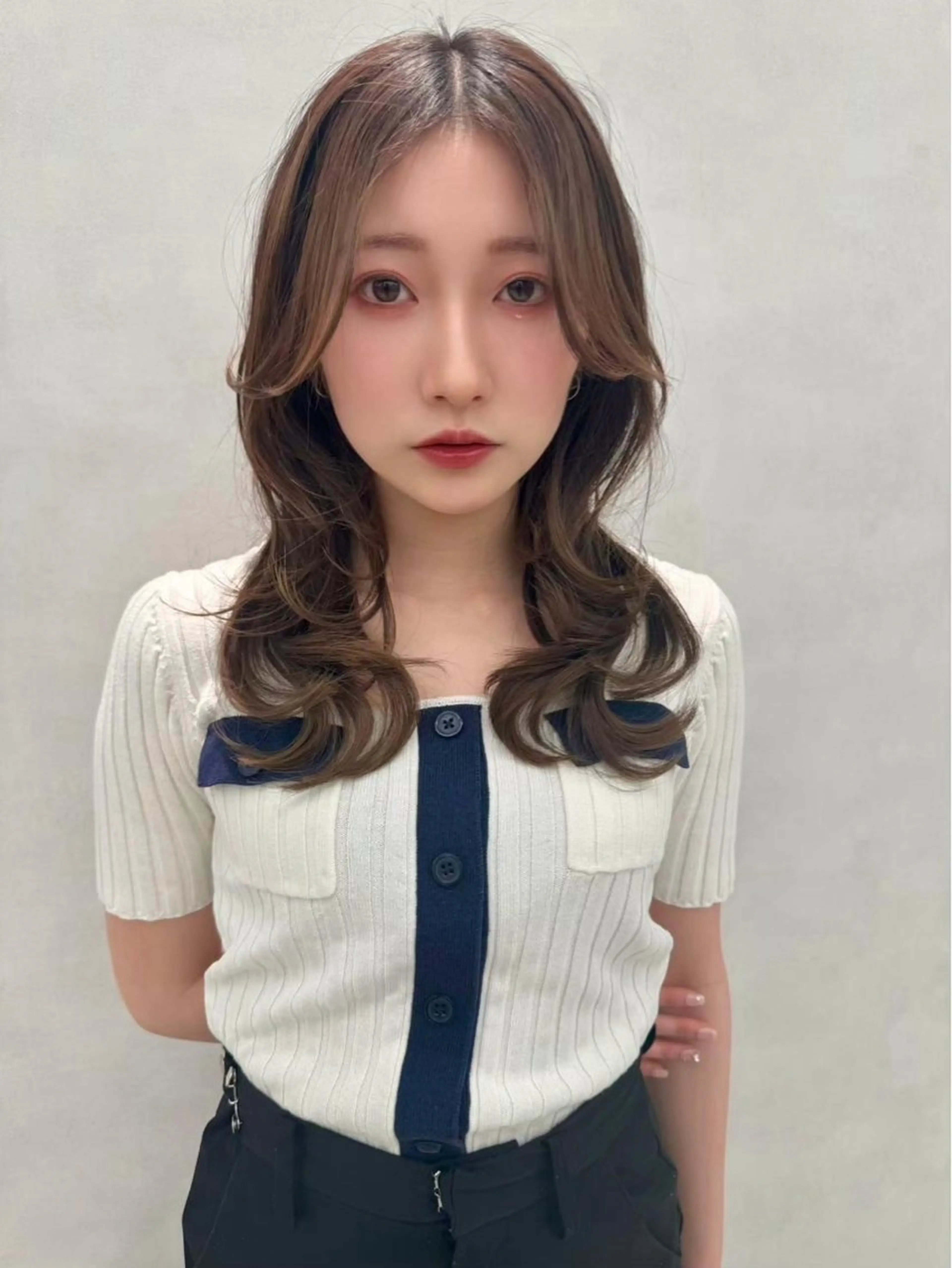 ロング カラー ヘアアレンジ アッシュ 透明感カラー グレージュ 髪質改善 カット ヘアカラー ✨韓国レイヤー/ 透明感カラー✨冨永剛のヘアスタイル