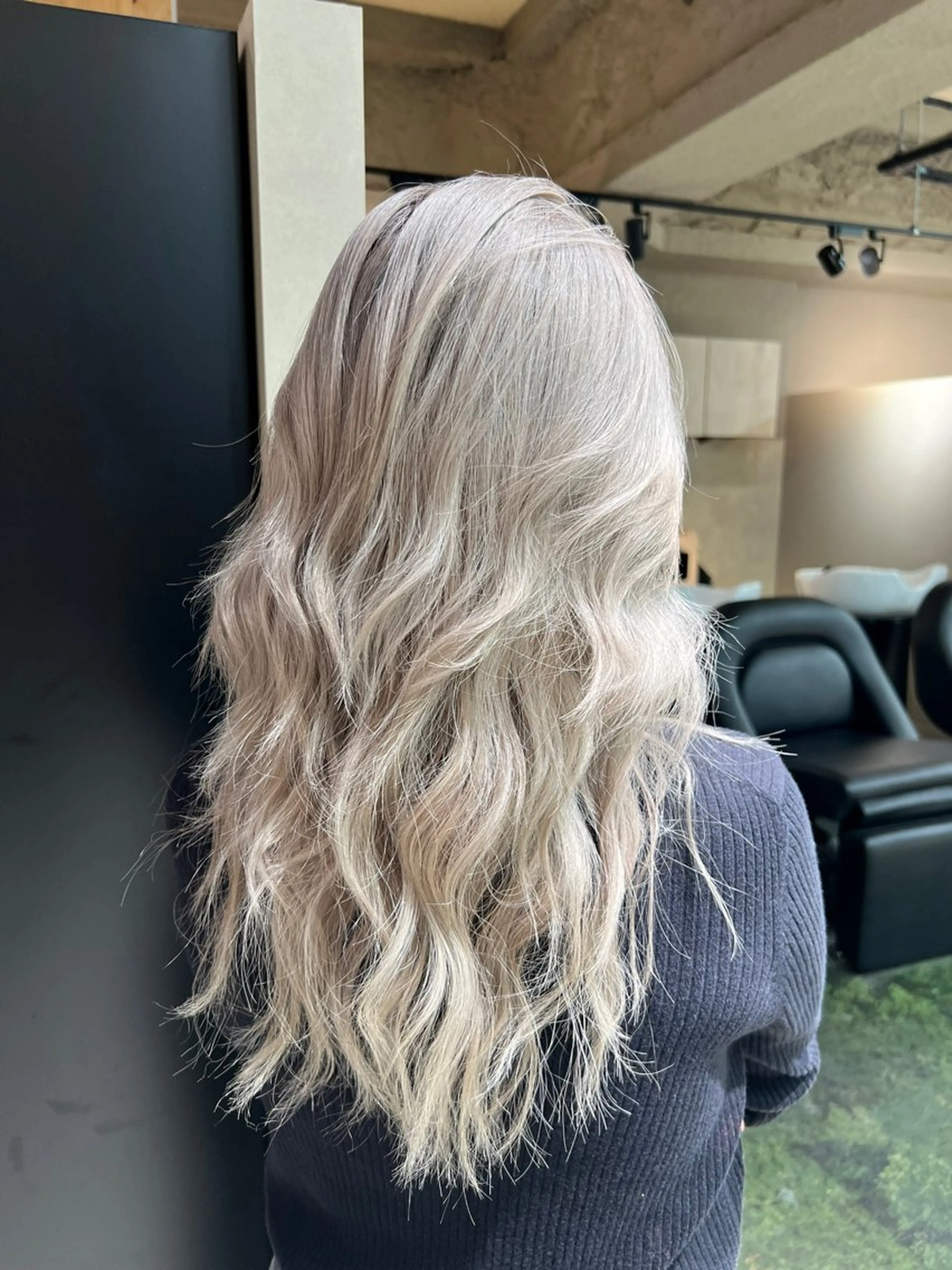 セミロング カラー 💖難波レイヤー カット💖ツバサのヘアスタイル