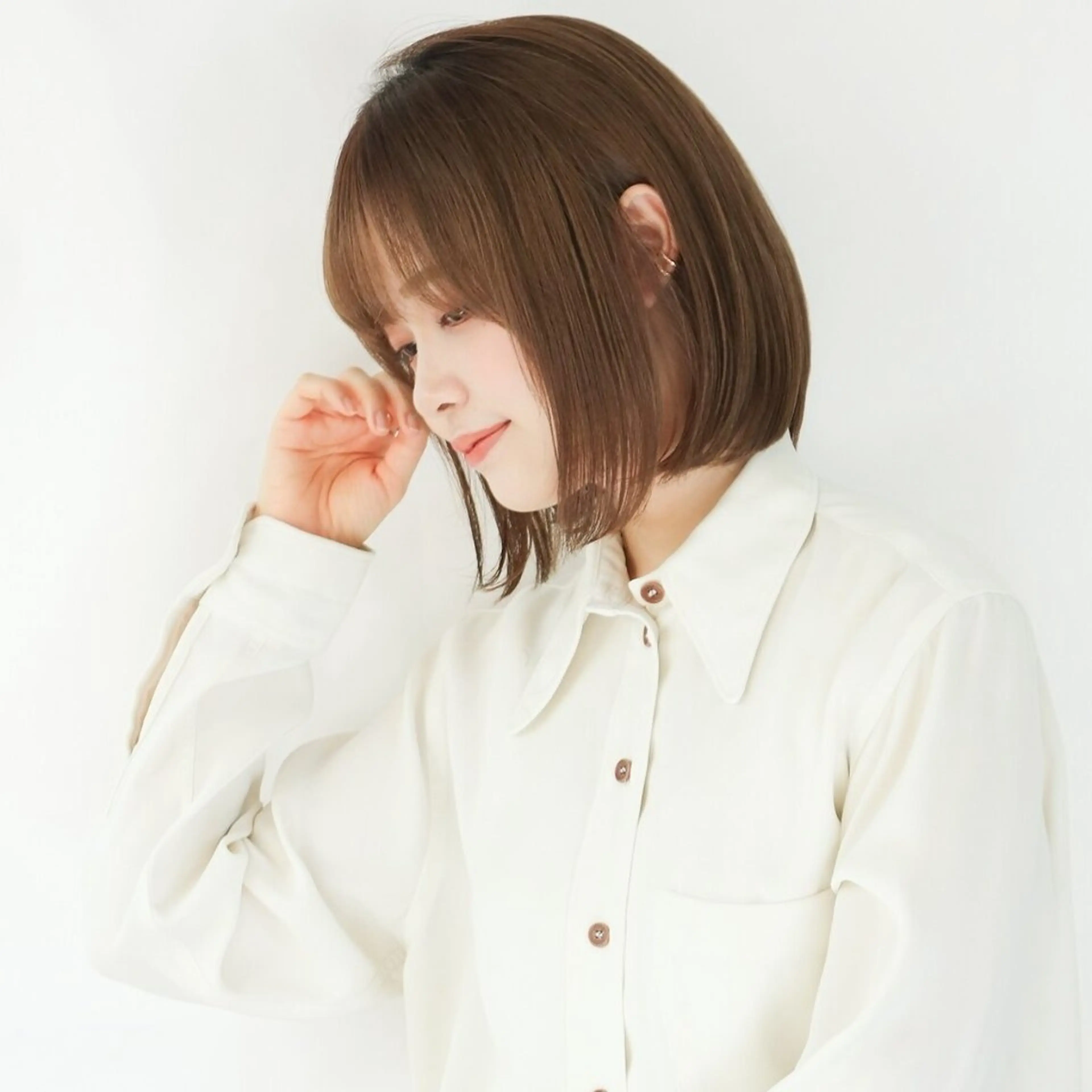 ショート カラー 丸みショート ショートヘア 小顔カット カット ヘアカラー トリートメント 自由が丘×似合わせ ディレクター枦山大将のヘアスタイル