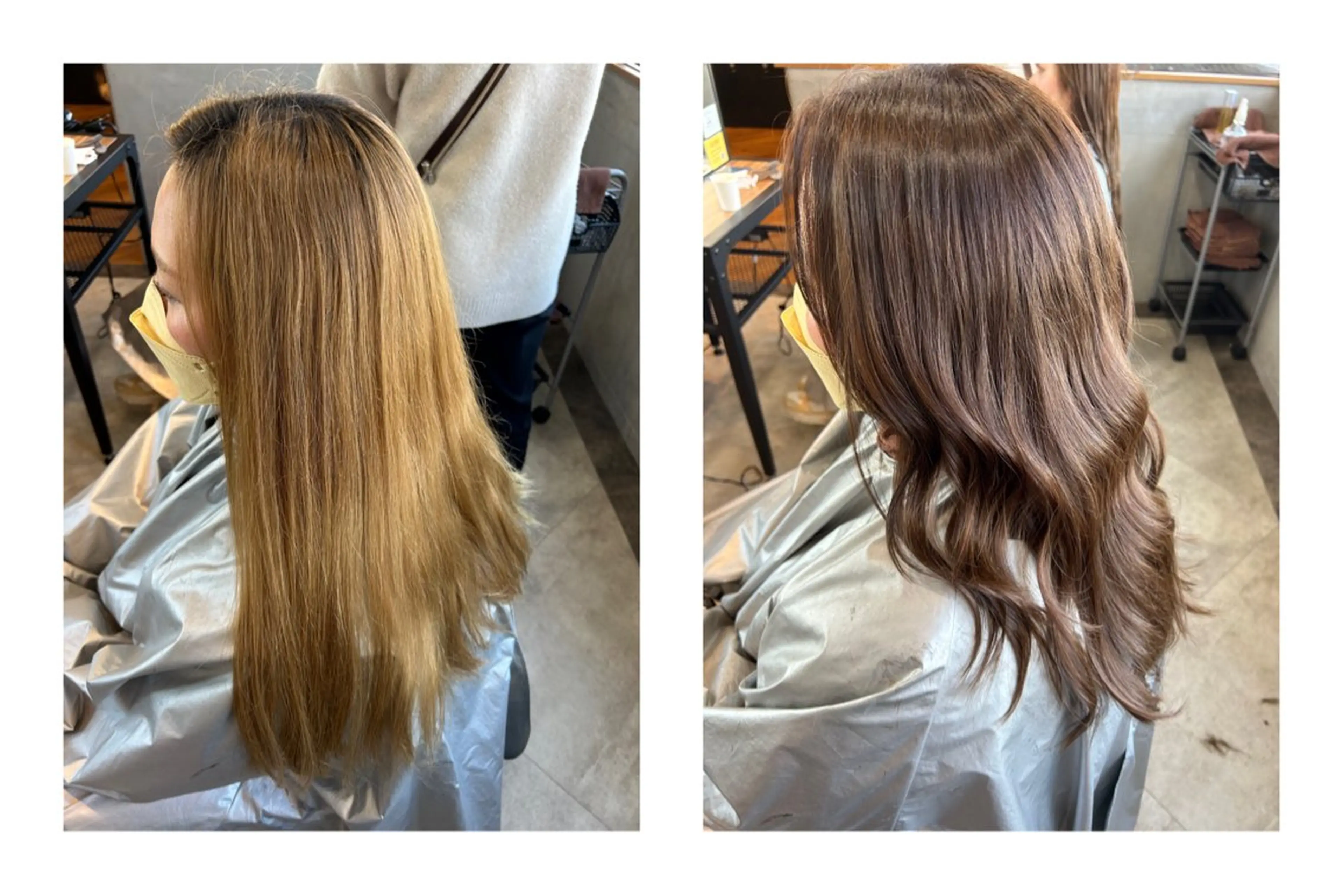 カラー ブリーチ ブラウンカラー Lafithhairliebe京都駅前店所属・京都駅前 🎀あかりのヘアスタイル