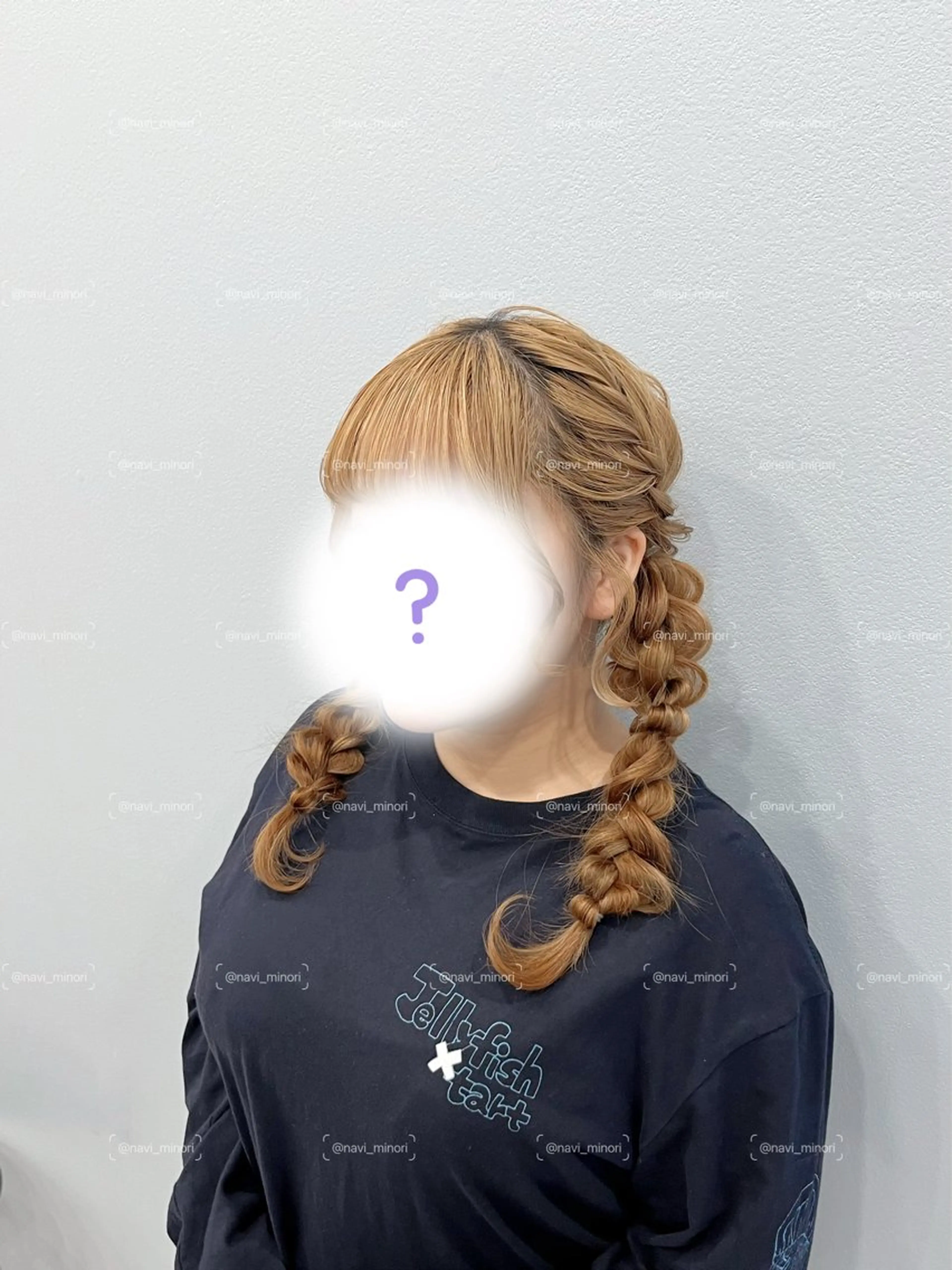 セミロング ヘアアレンジ 浴衣 ヘアセット navi minoriのヘアスタイル