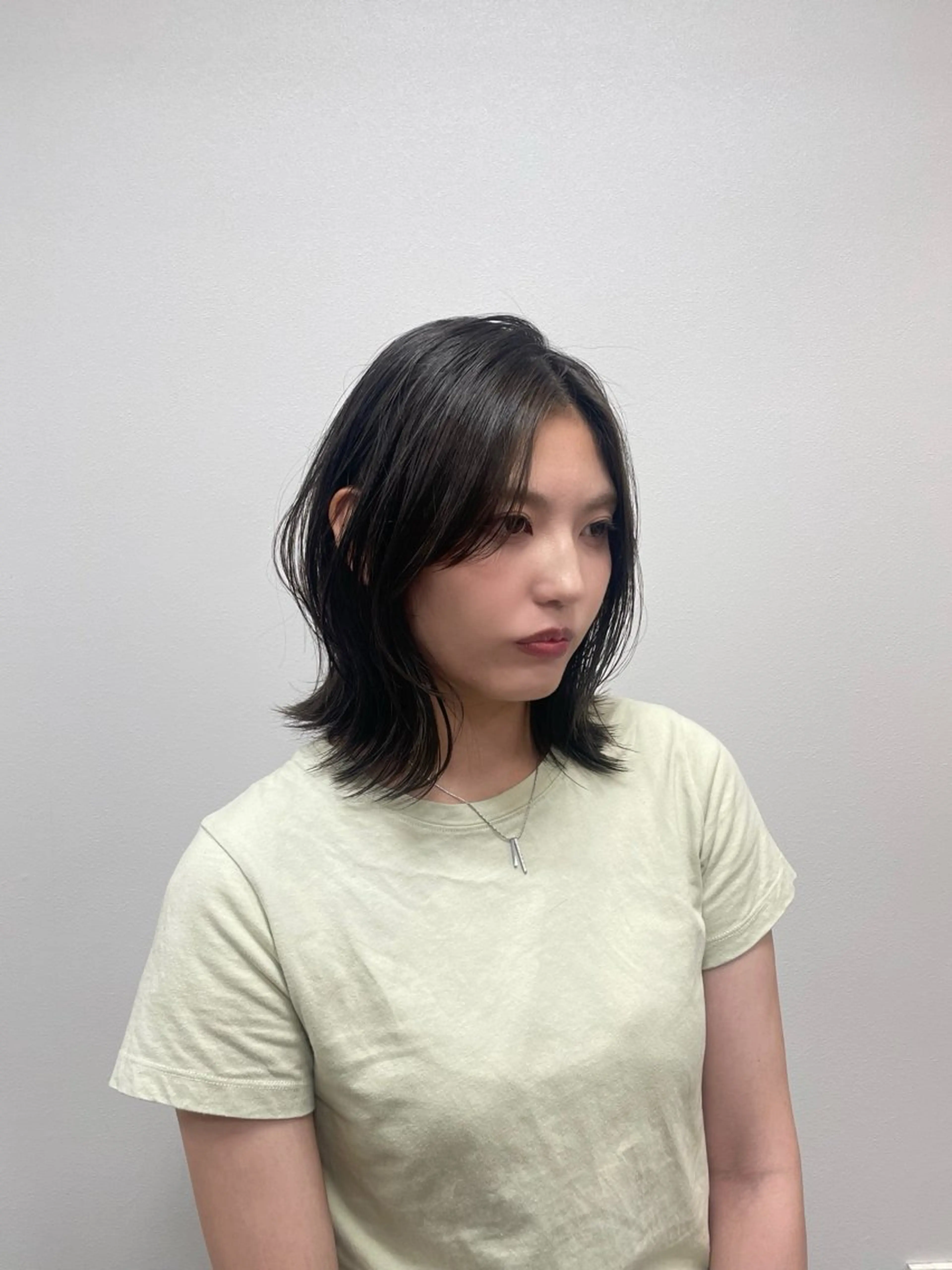 ミディアム カット ヘアカラー トリートメント 園田まい/レイヤーカ ット／透明感カラーのヘアスタイル