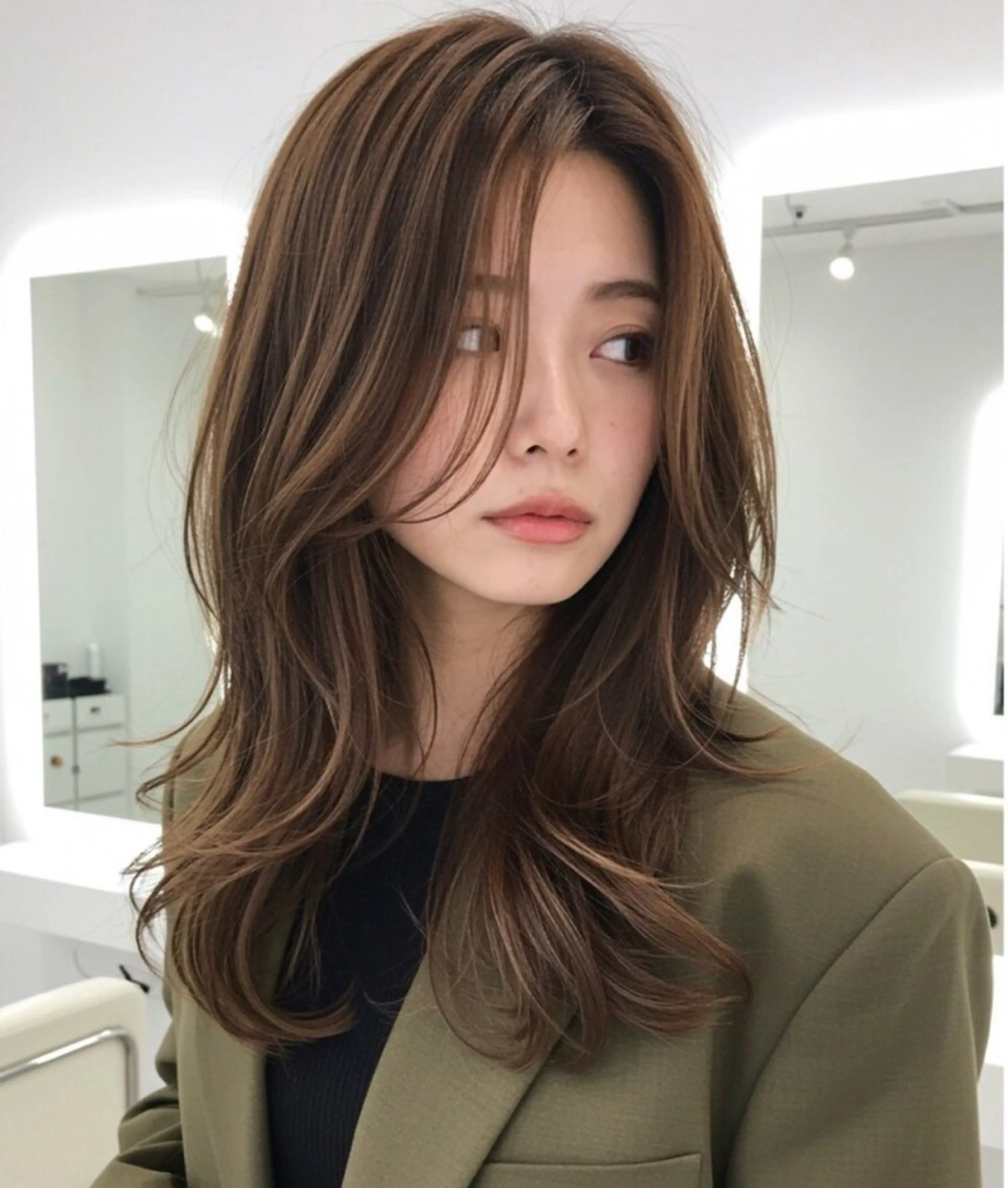 レイヤーカットの写真