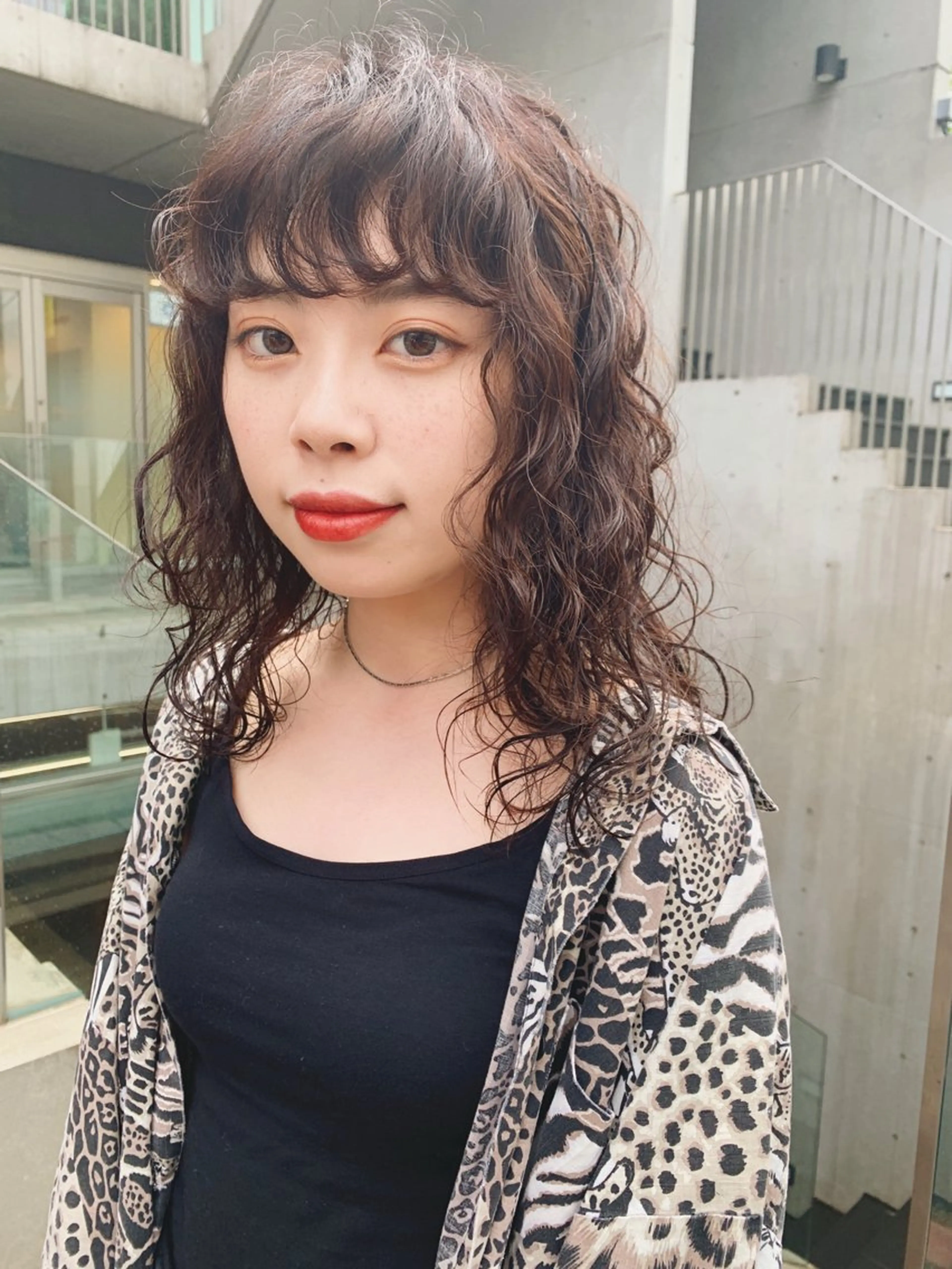 ミディアム パーマ ミディアムパーマ 🌈前田 ジュンのヘアスタイル