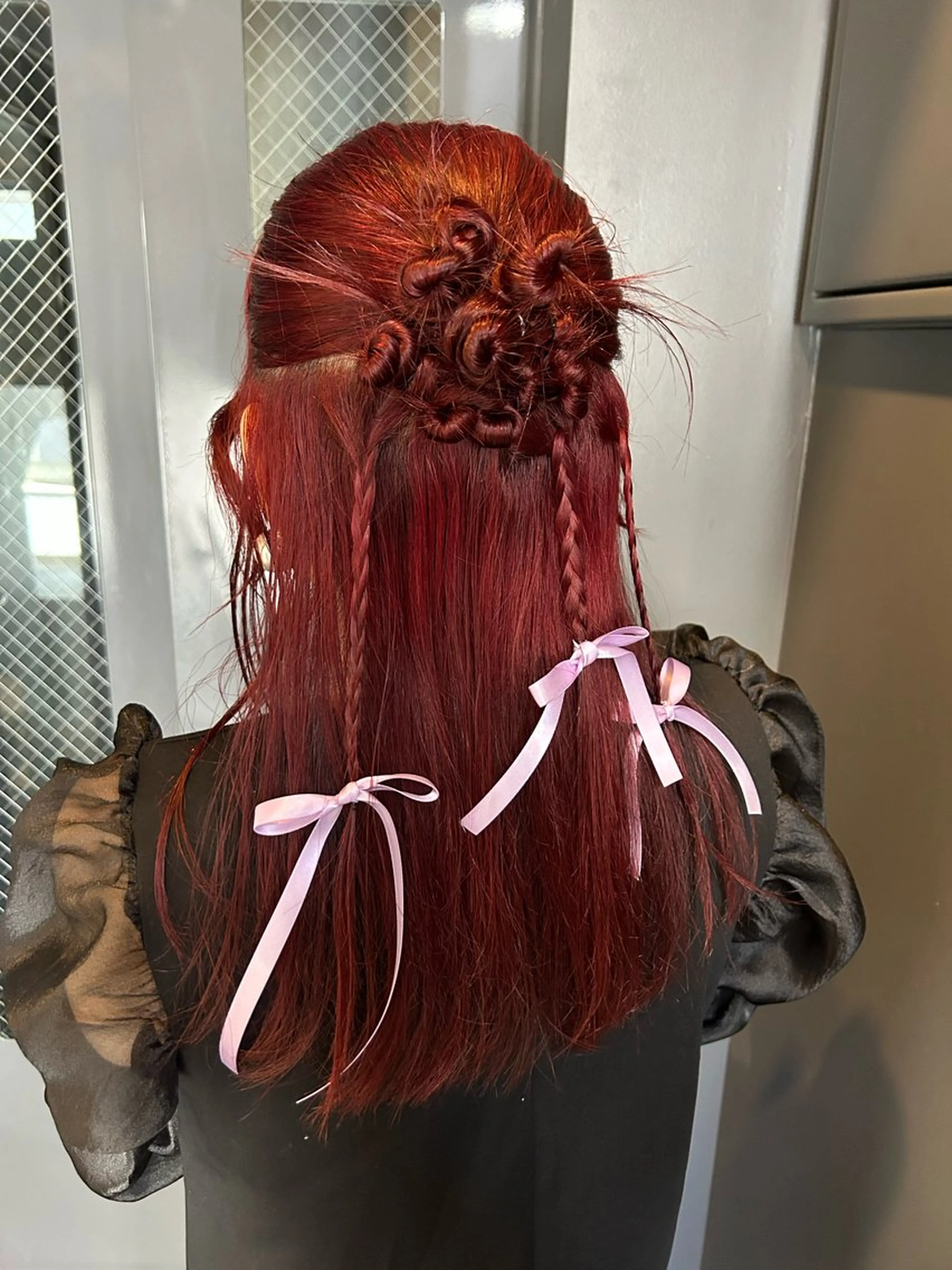 ヘアアレンジ ヘアセット hina💟 透明感カラーのヘアスタイル