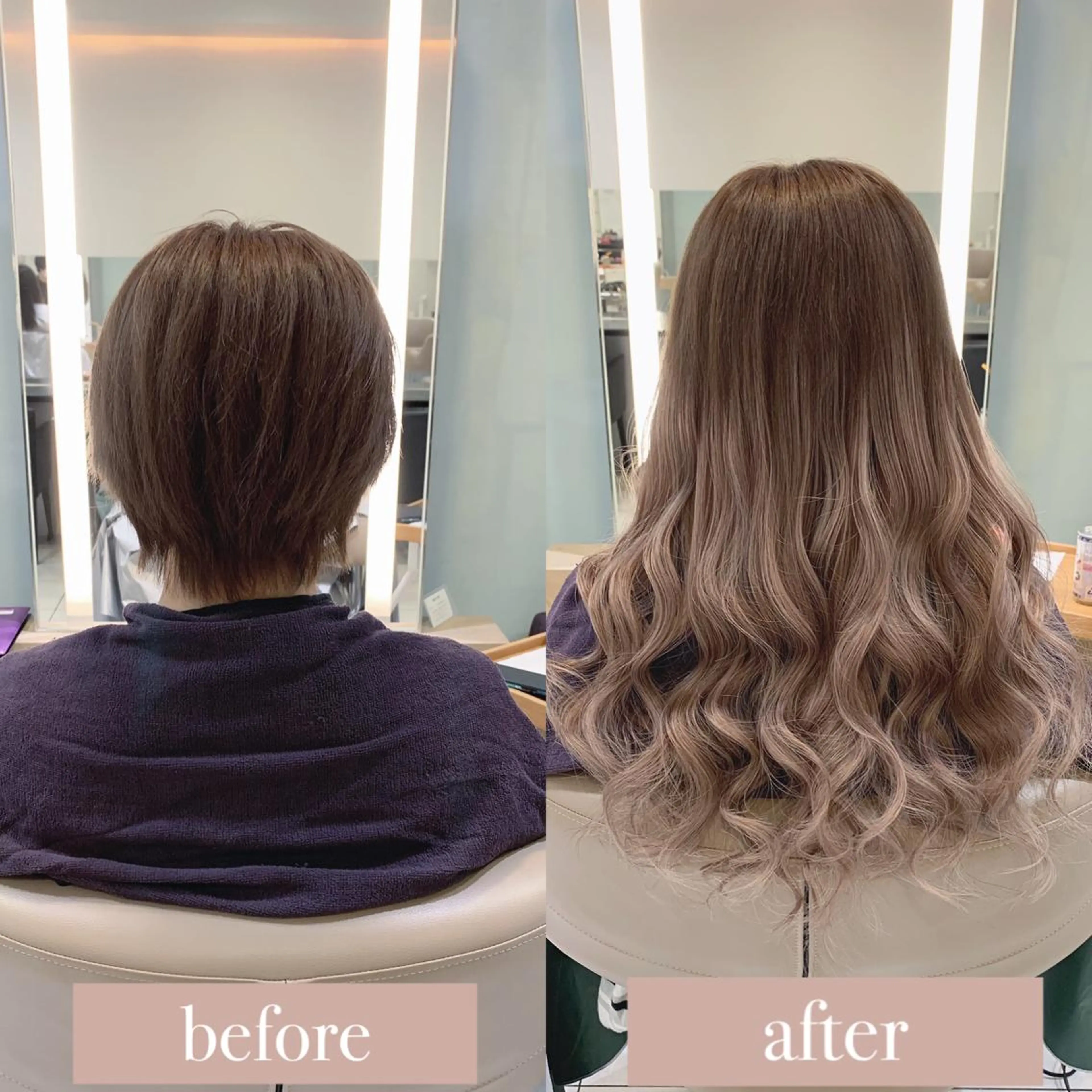 ロング カラー シールエクステ エクステ エクステ　ユノキ リョウタのヘアスタイル