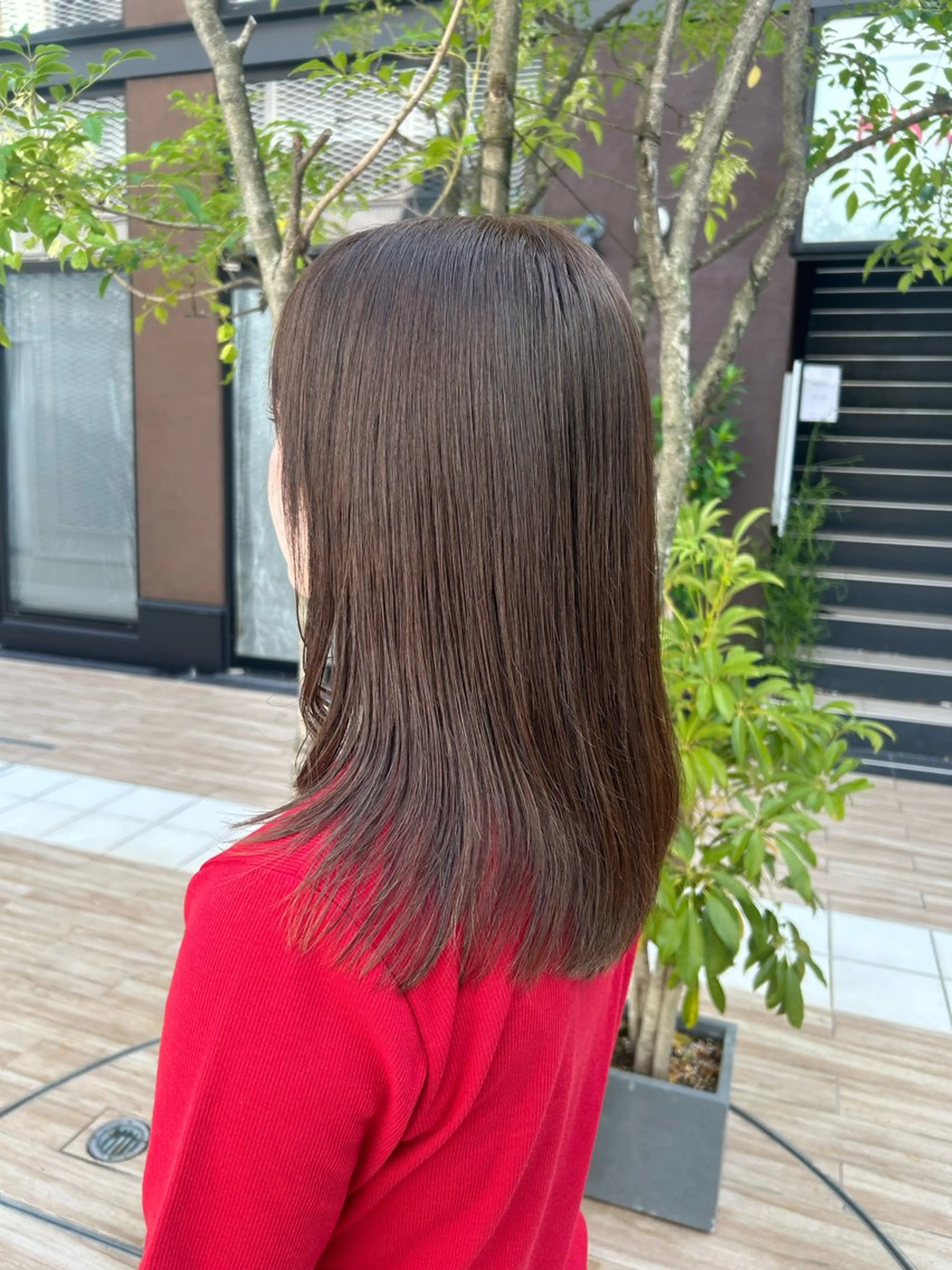 セミロング カラー ヘアアレンジ カット ヘアカラー トリートメント yuka .のヘアスタイル