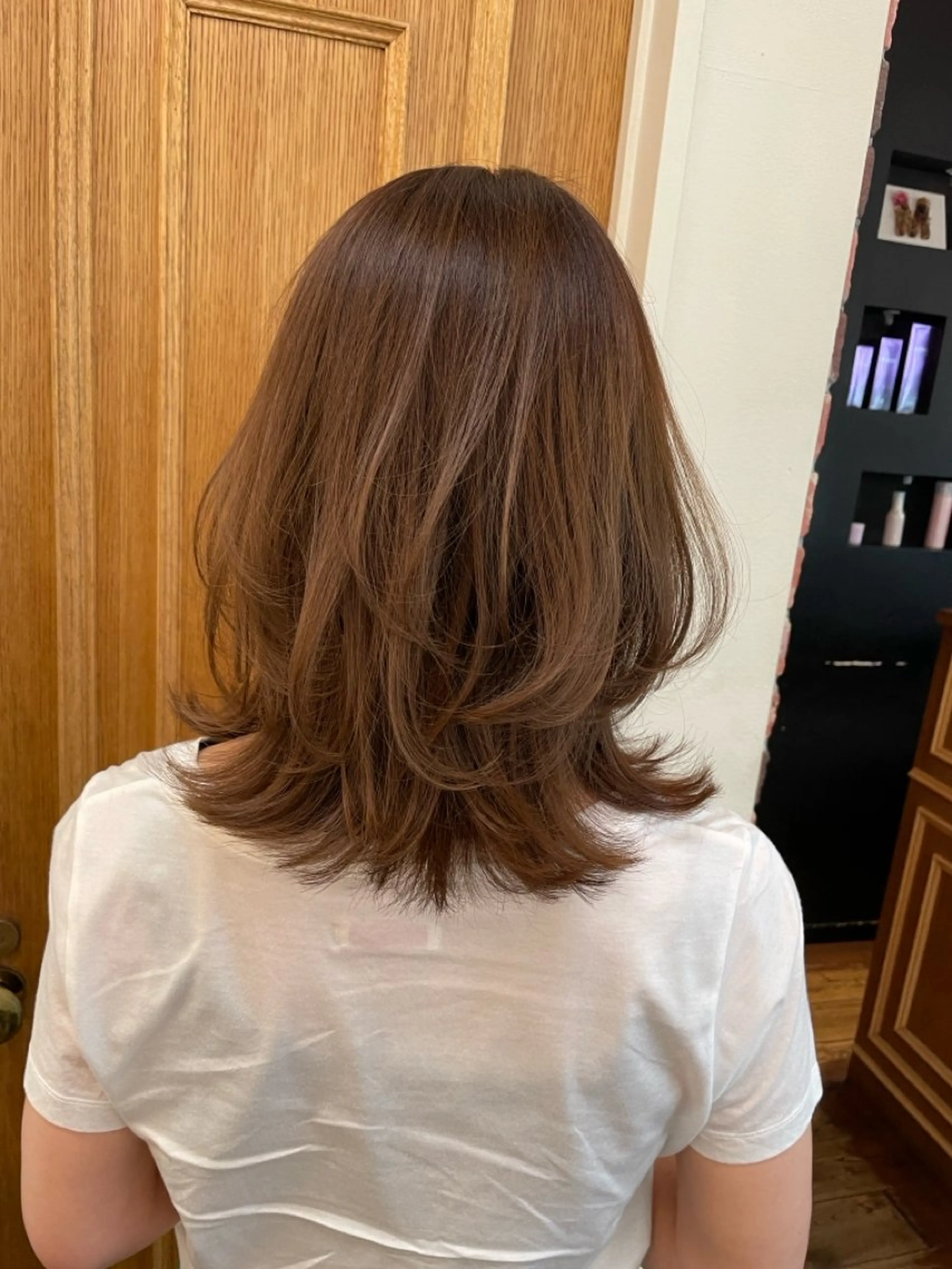 カラー ベージュカラー ブラウンカラー ヘアカラー 山下 心のヘアスタイル