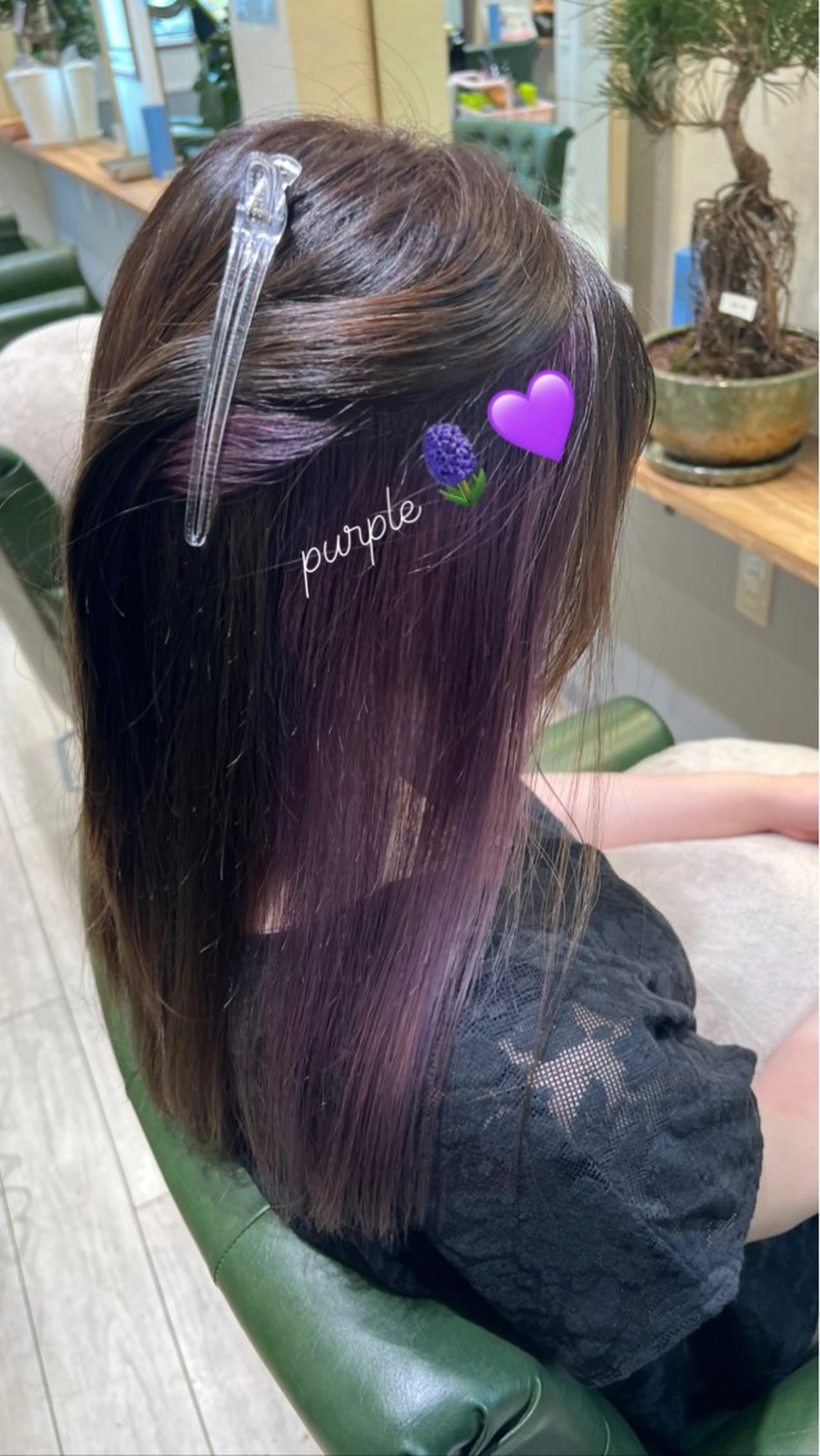 ロング カラー ヘアカラー Laffin. Amiのマツエク・マツパデザイン