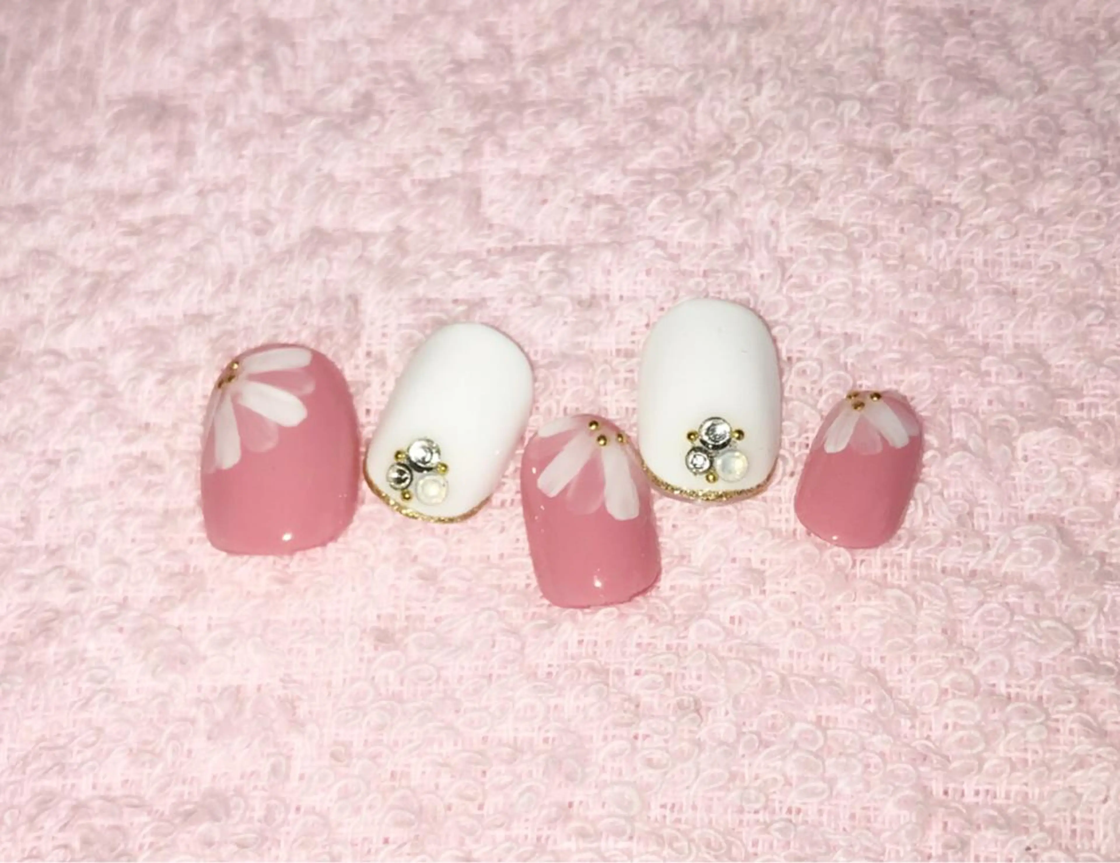 ネイル フラワーネイル ピンク ハンドネイル Nail Salon Ｄream Mamのネイルデザイン