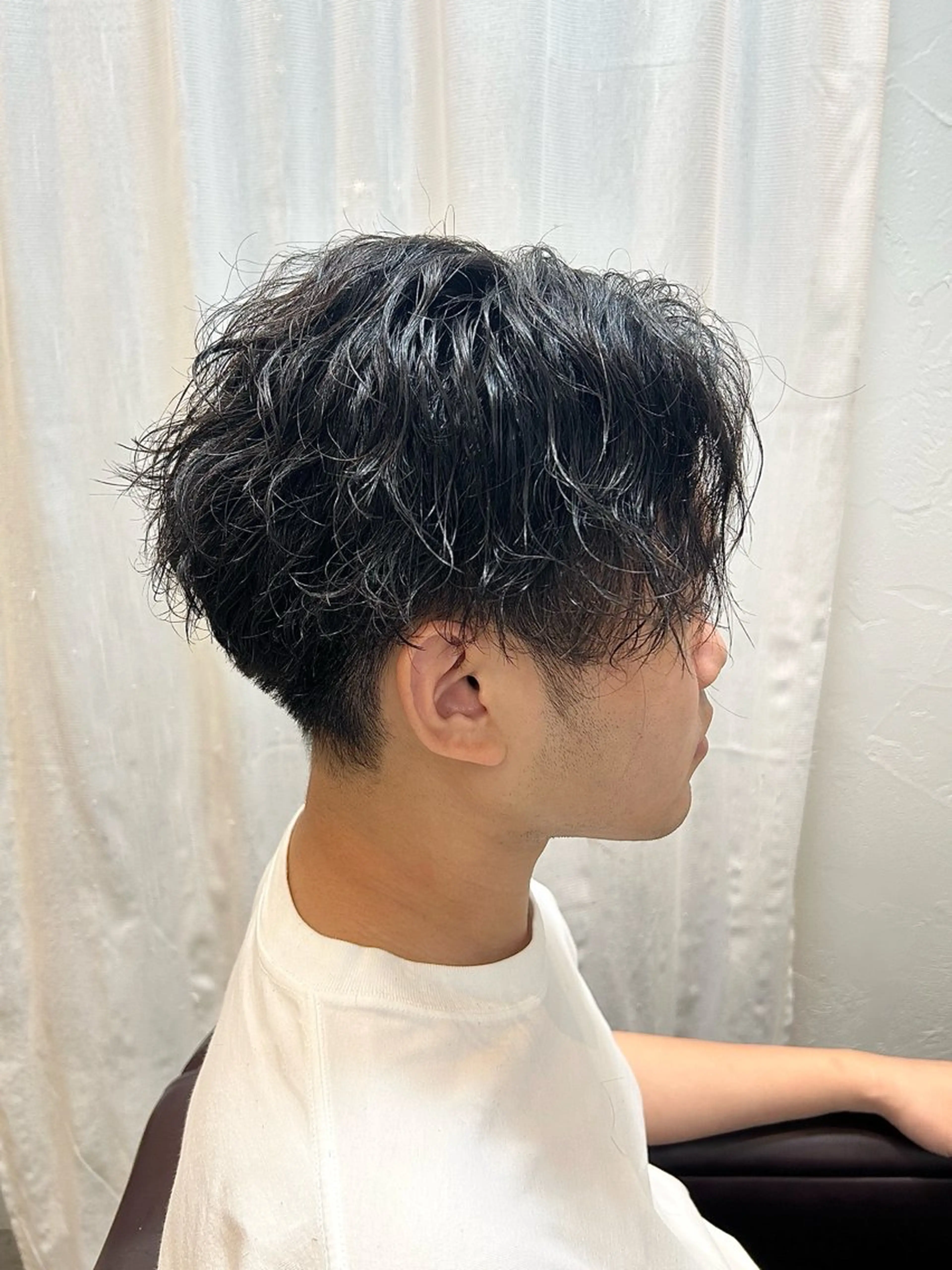 【メンズ人気No.2】デザインカット+パーマ¥8080[B-7/京橋]の写真