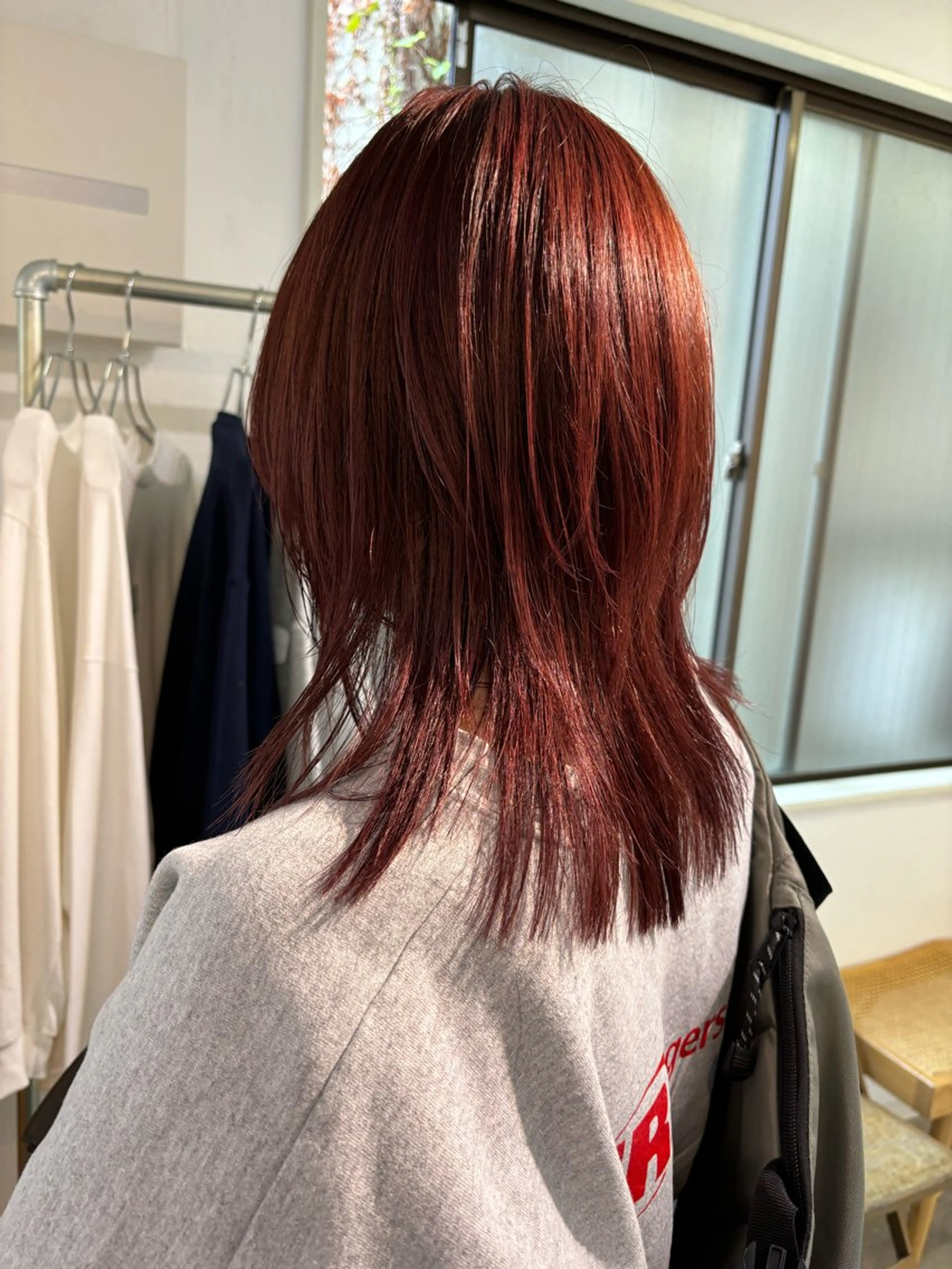 ミディアム カラー カット ヘアカラー トリートメント sakura🌸 レイヤー/nelkeのヘアスタイル