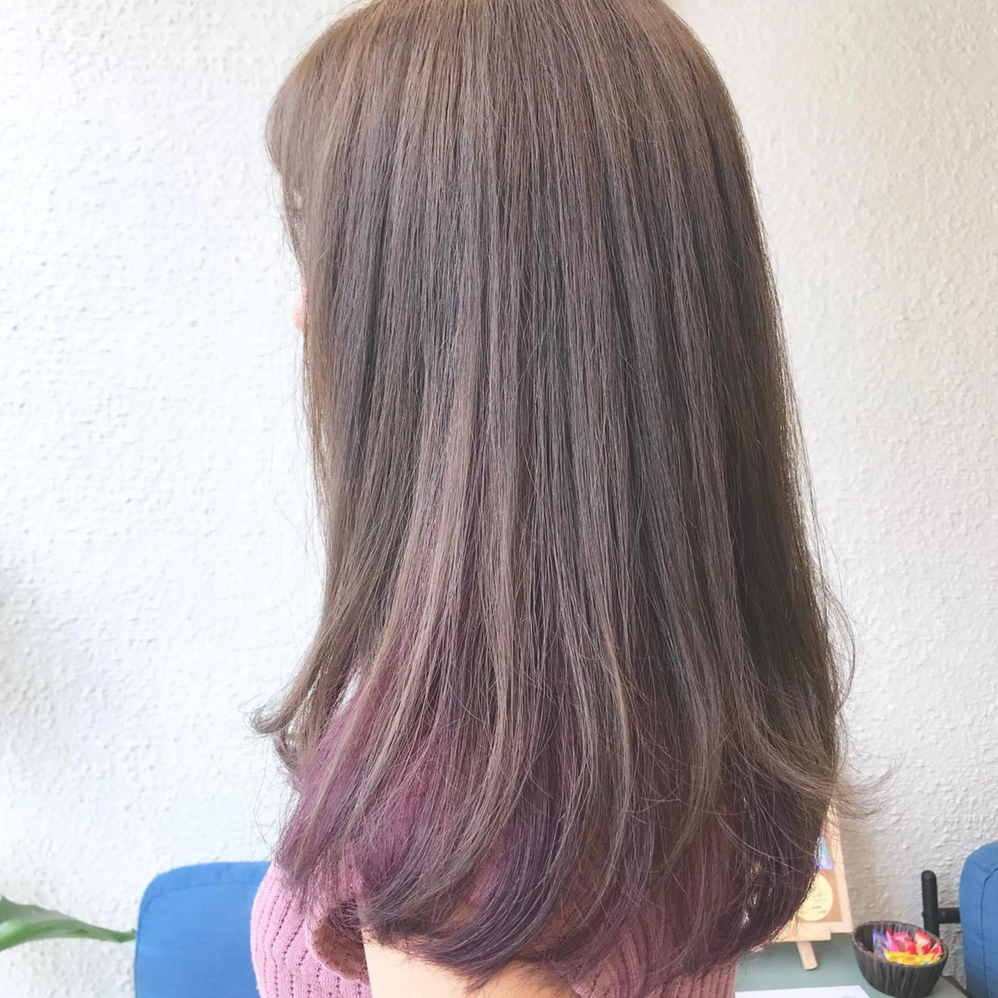 セミロング カラー 透明感カラー/ 寺田千雅子のヘアスタイル