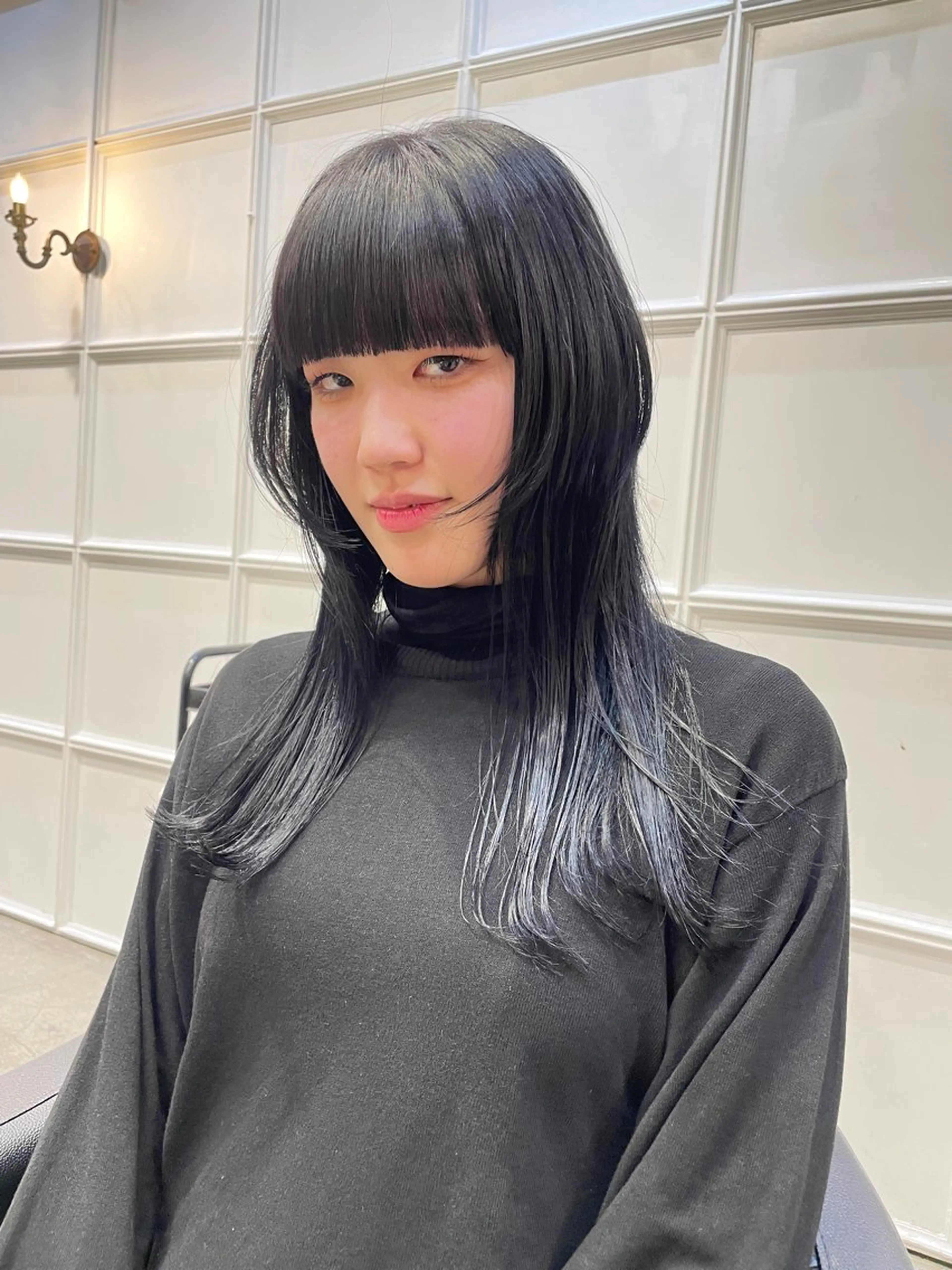 ロング カラー パーマ ヘアアレンジ カット ヘアカラー トリートメント レイヤー/ 透明感カラー/マドカのヘアスタイル