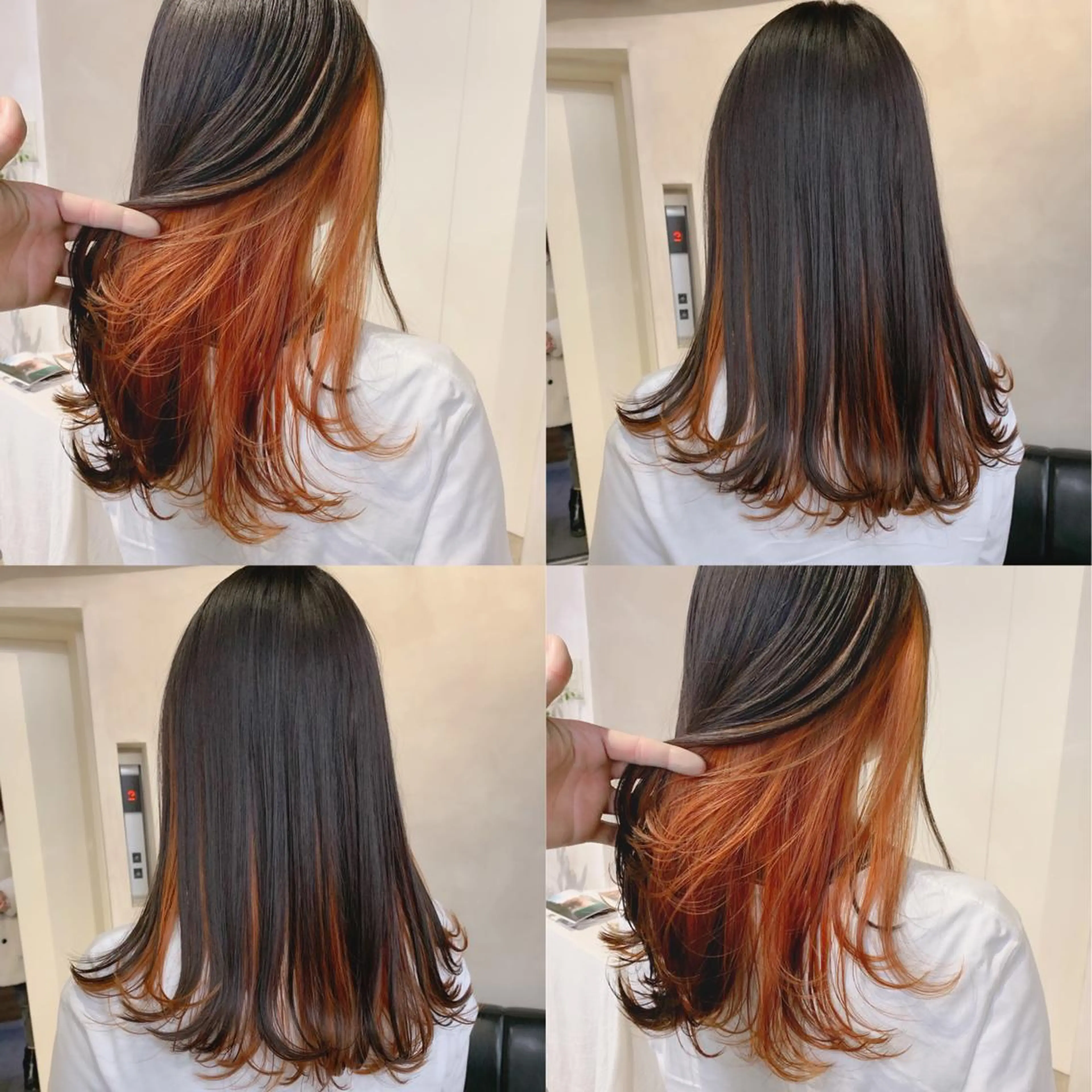 ロング カラー デザインカラー インナーカラー 透明感カラーが 得意です！NAOKIのヘアスタイル