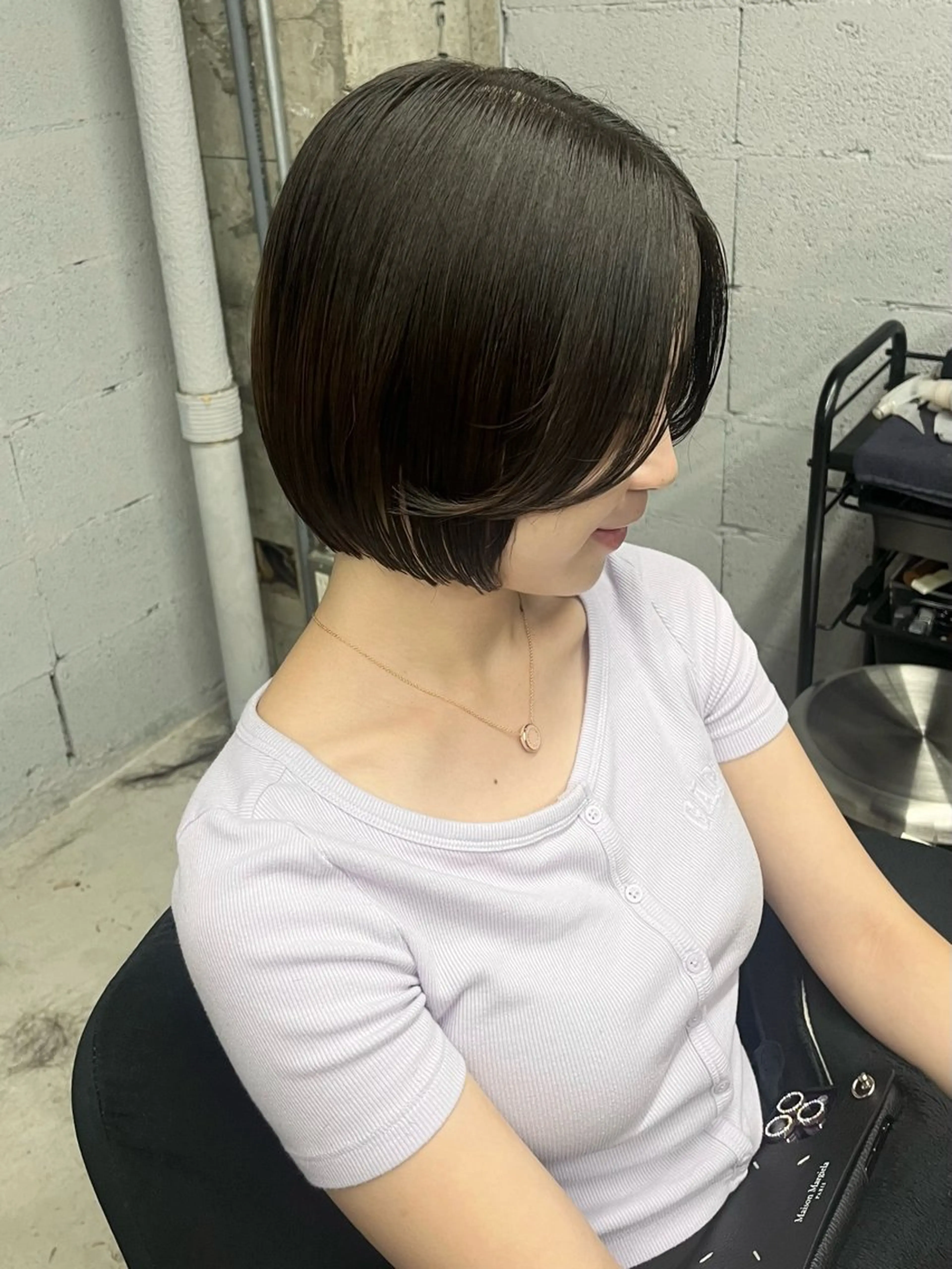 ショート カット col sapporo所属・ui/透明感カラー /顔まわり🩷のヘアスタイル