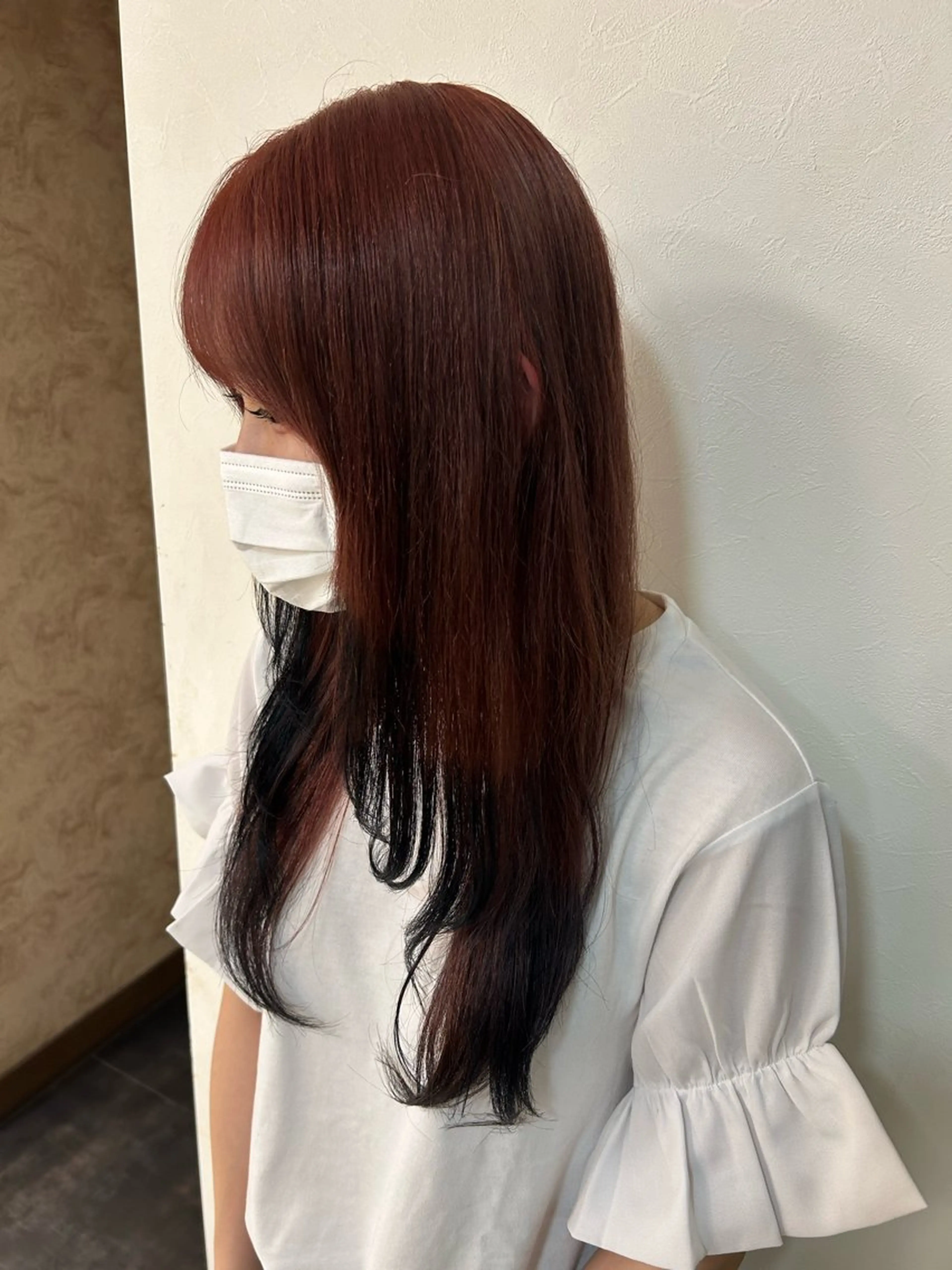 ロング カラー カット ヘアカラー トリートメント 🍁八木風歌 ／暖色カラー🍁のヘアスタイル