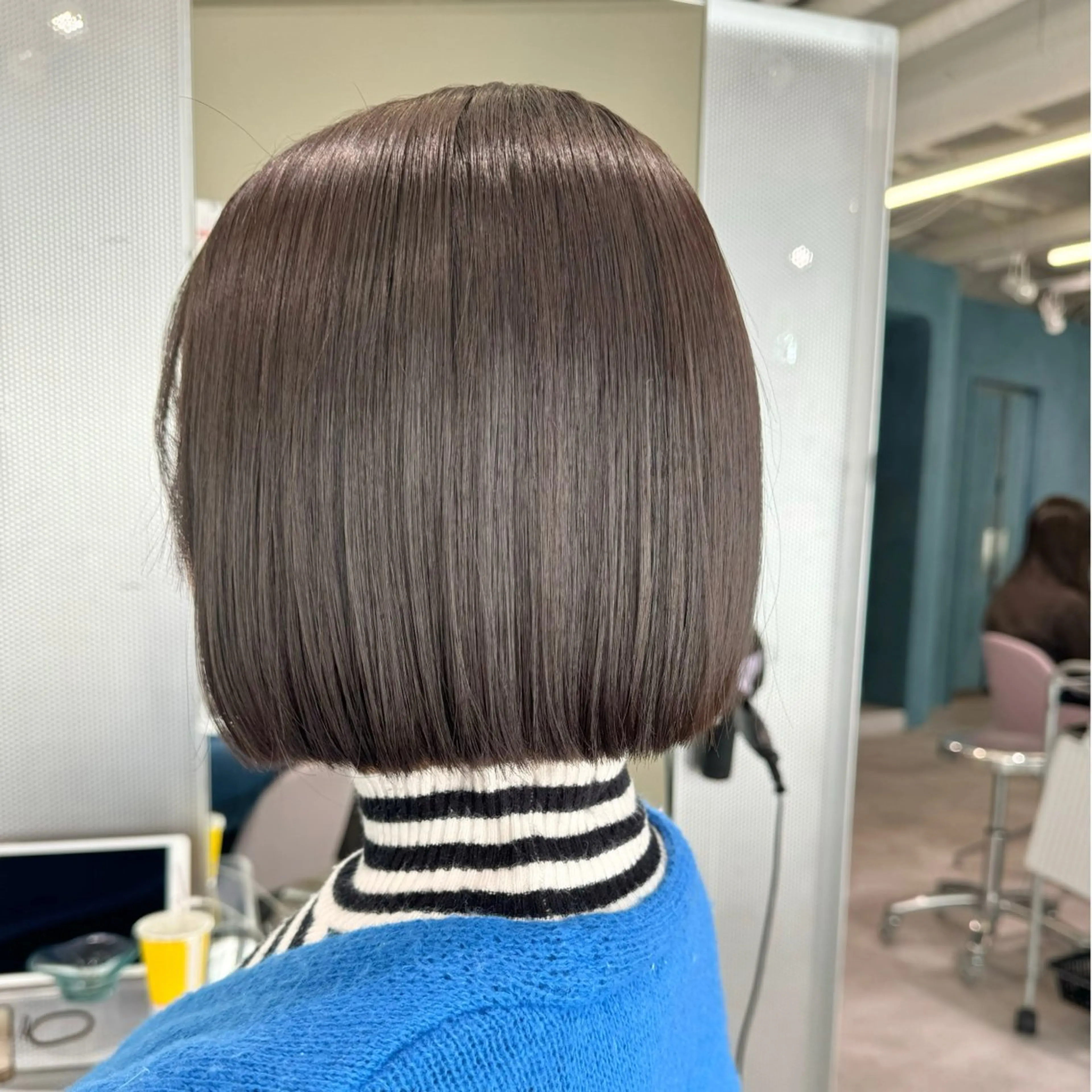 ショート ボブ 縮毛矯正 森 隆秀/韓国ヘアのヘアスタイル